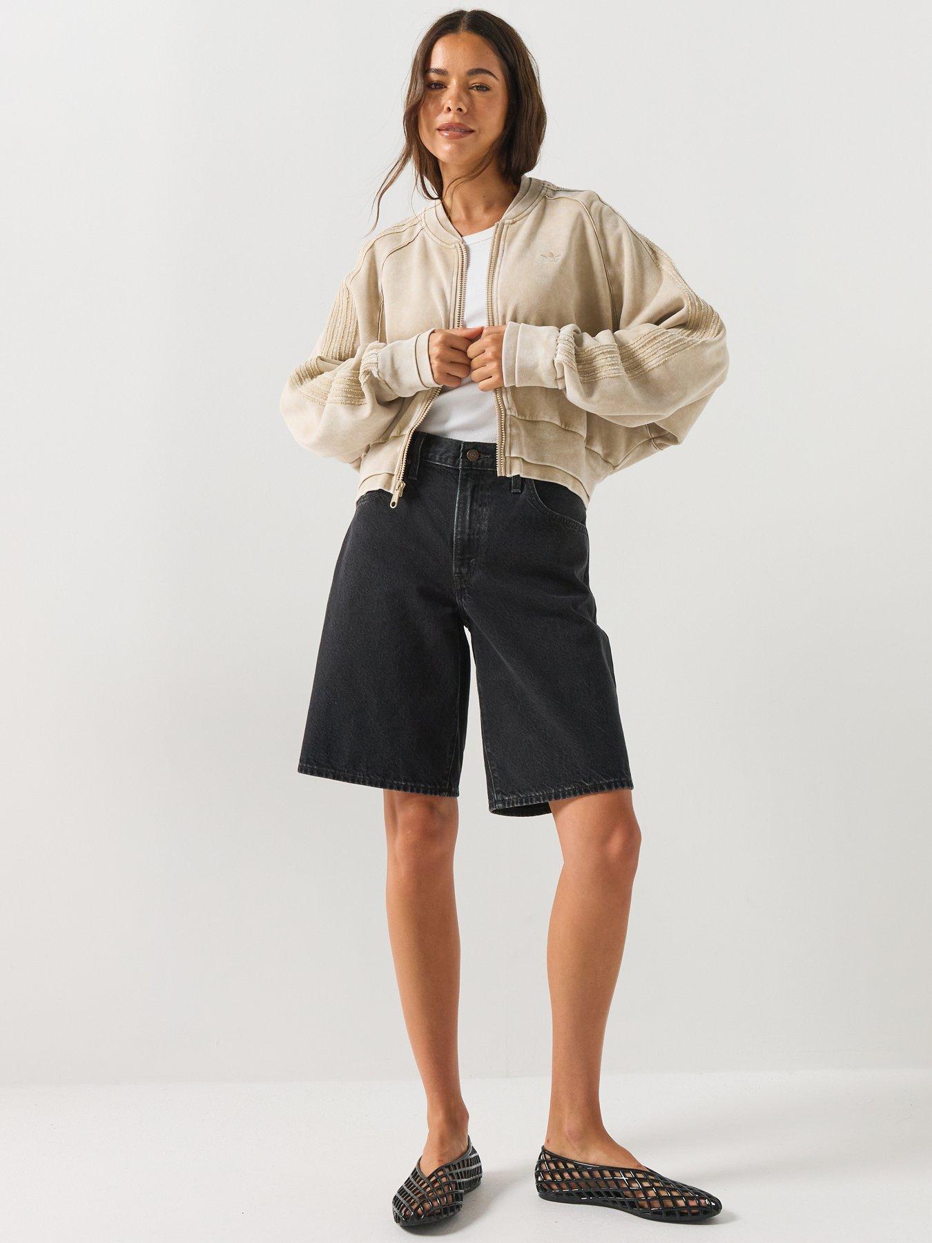 Image 3 of 6 of adidas Originals Womens Superstar Double Layer Track Top - Beige