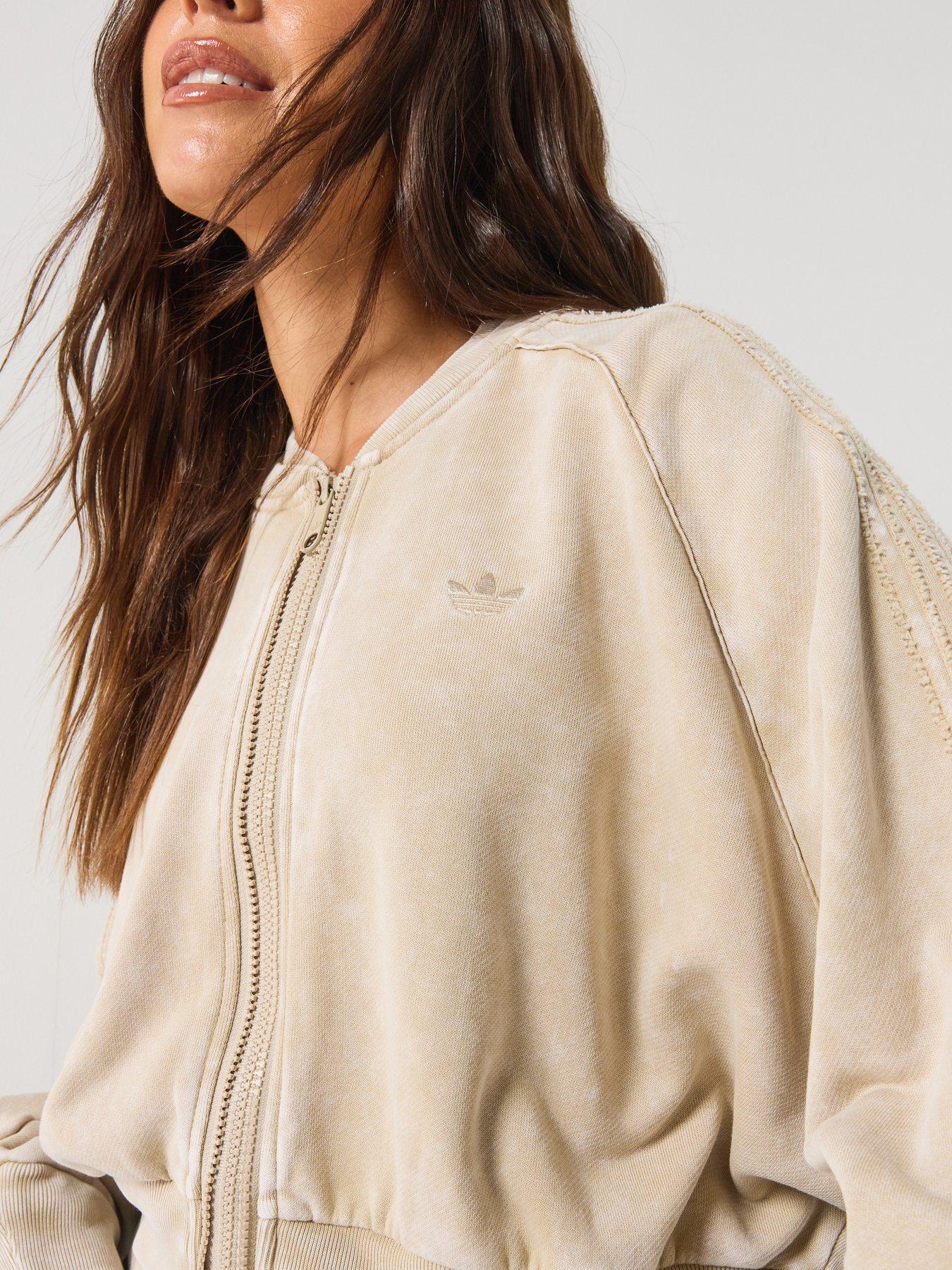 Image 4 of 6 of adidas Originals Womens Superstar Double Layer Track Top - Beige