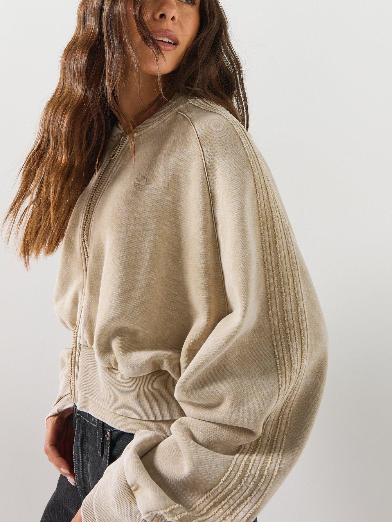 Image 5 of 6 of adidas Originals Womens Superstar Double Layer Track Top - Beige
