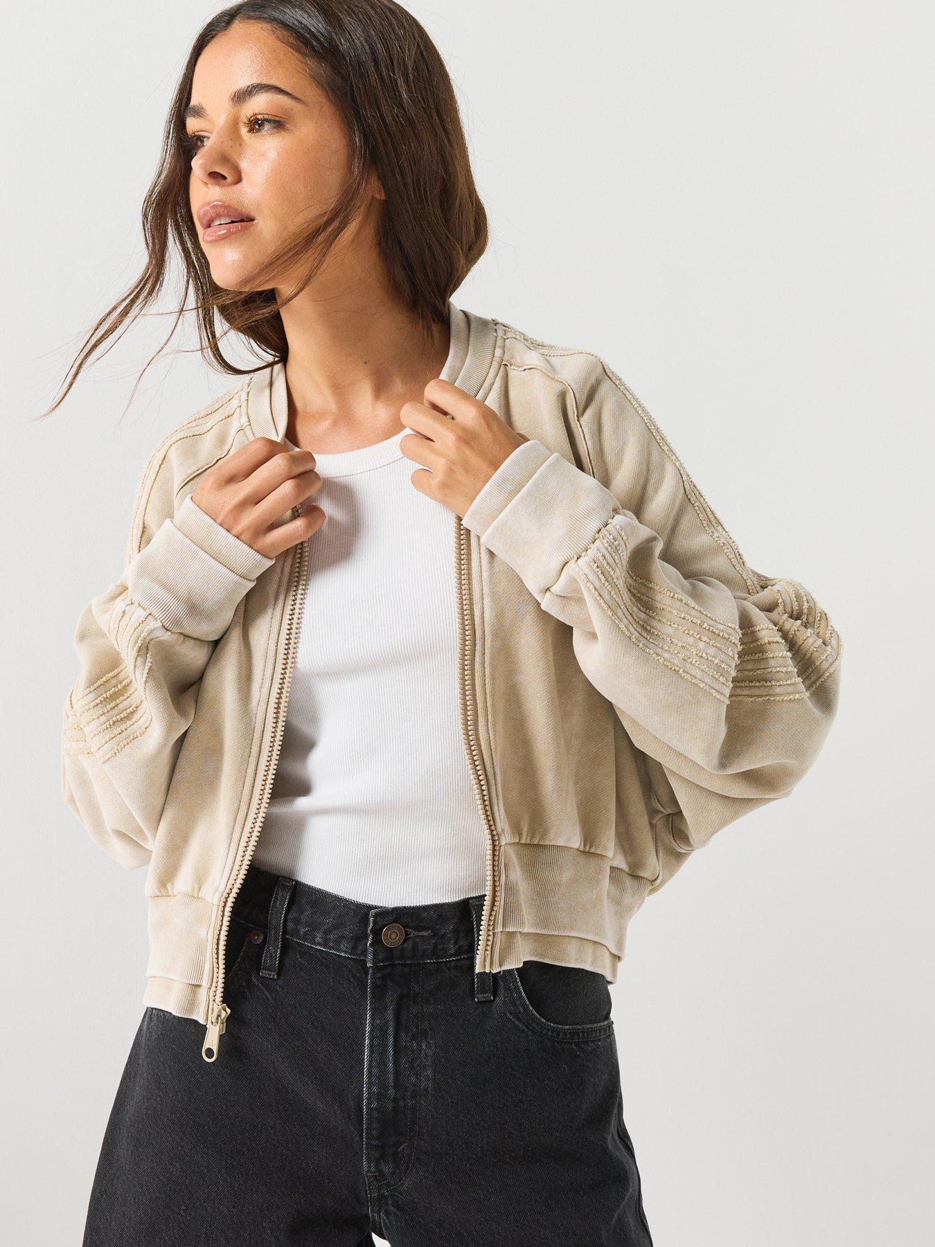 Image 6 of 6 of adidas Originals Womens Superstar Double Layer Track Top - Beige