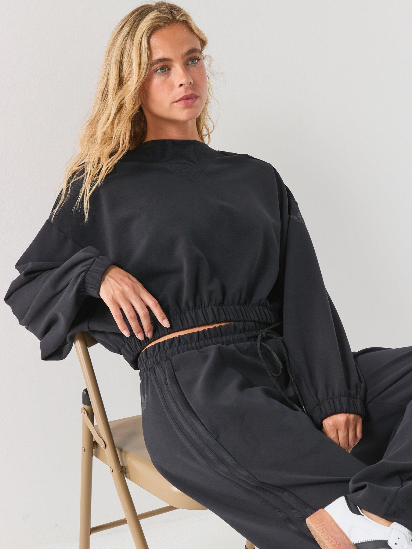 Image 4 of 6 of adidas Originals Womens Buttersoft Crew Sweatshirt - Black
