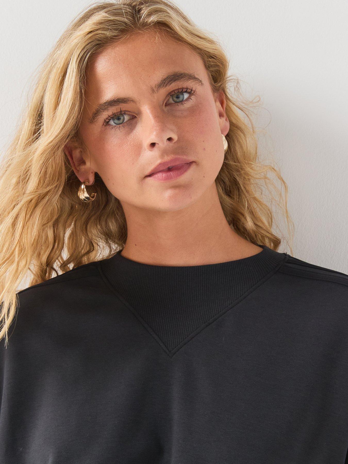 Image 6 of 6 of adidas Originals Womens Buttersoft Crew Sweatshirt - Black