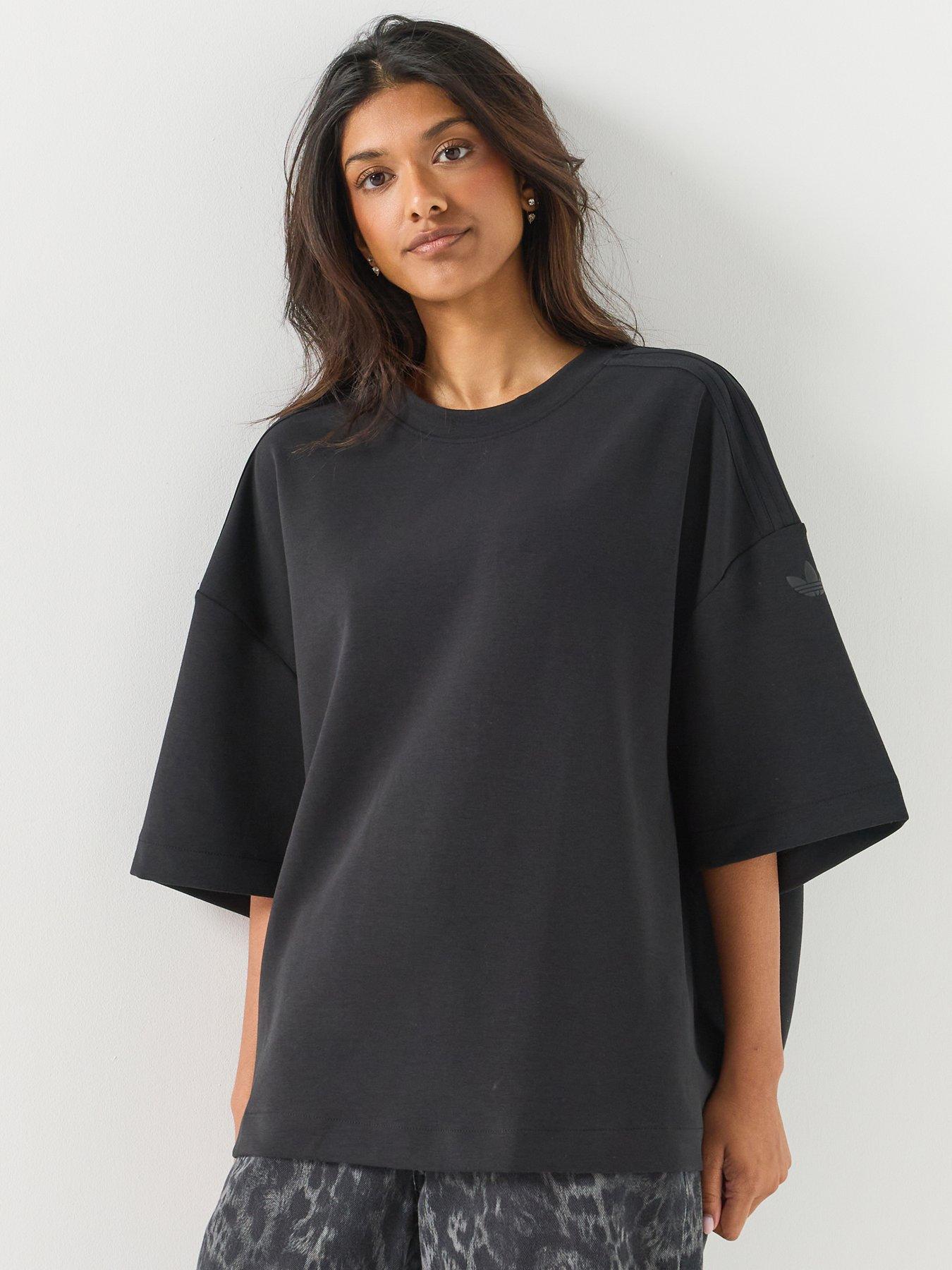adidas Originals Women's Buttersoft Oversized Short Sleeve T-Shirt - Black