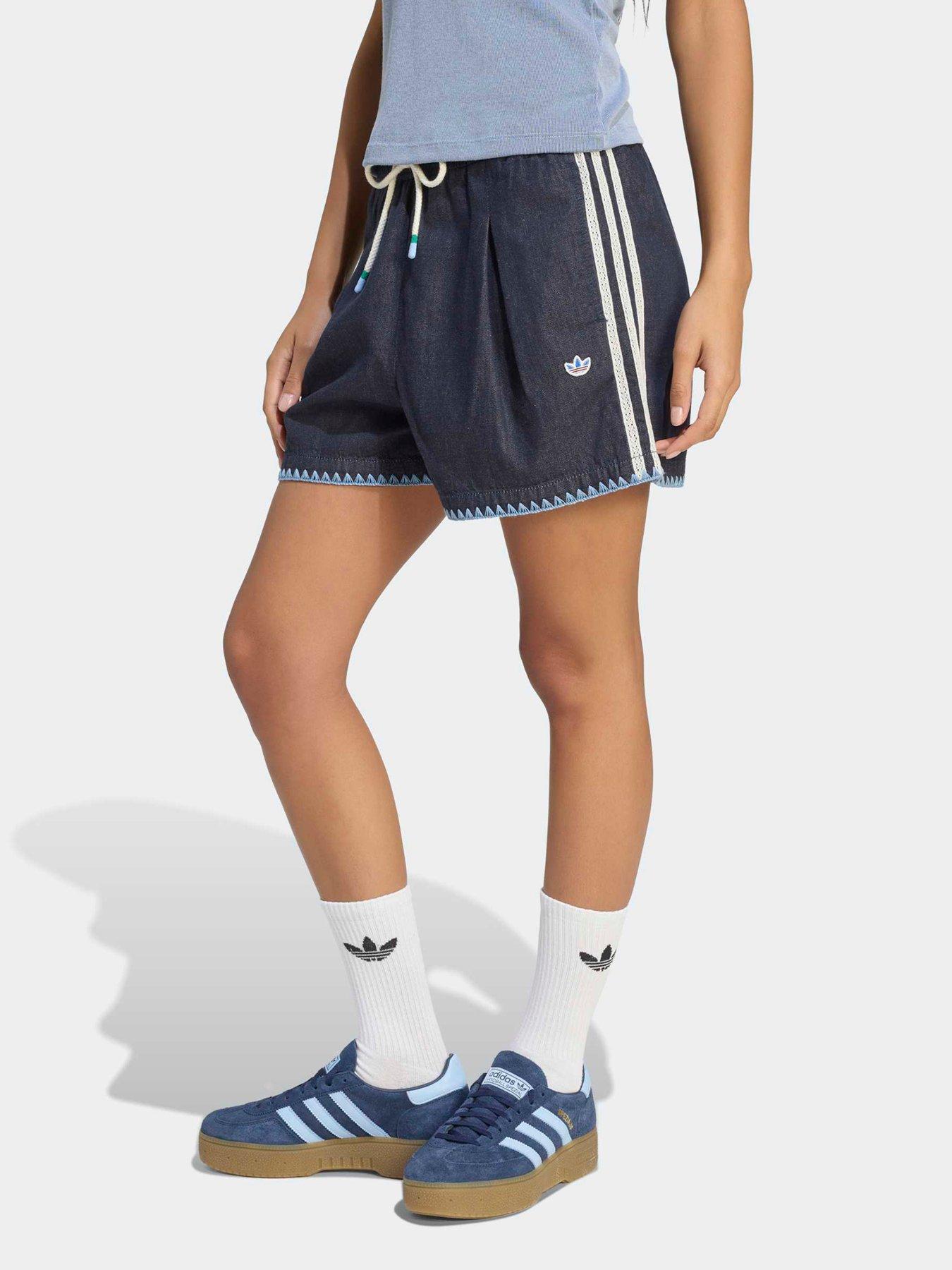 adidas Originals Womens Resort Shorts - Denim - Blue