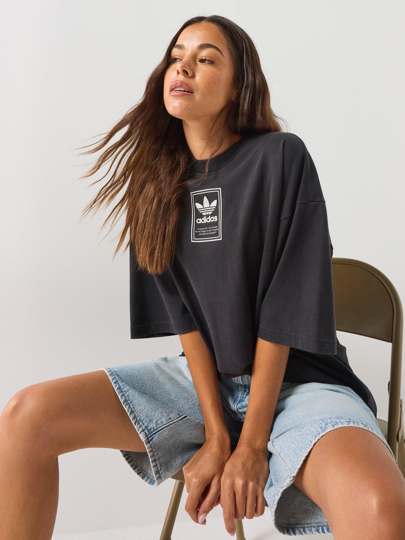 adidas Originals Women's Elevated GFX T-Shirt - Black