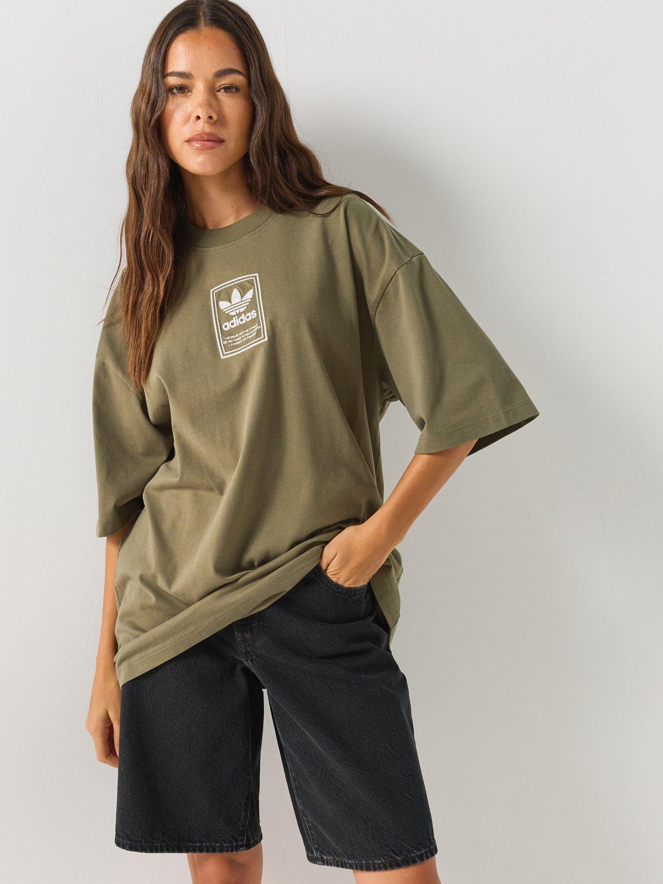 adidas Originals Womens Elevated GFX T-Shirt - Green