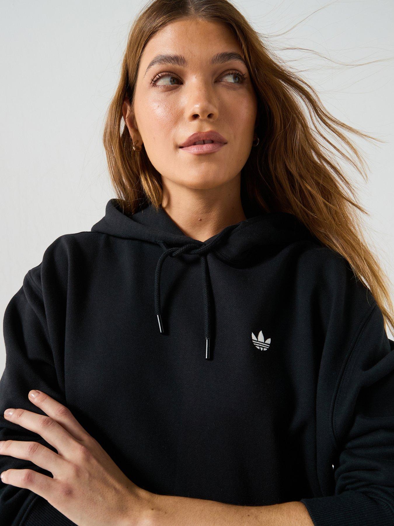 Image 5 of 6 of adidas Originals Women's Essentials Oversized Fleece Hoodie - Black