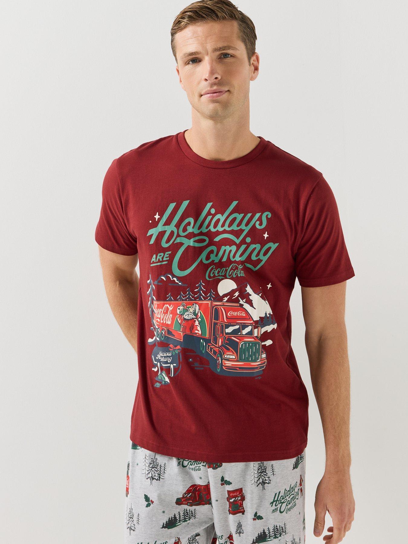 Image 3 of 6 of The Very Collection Coca Cola Christmas Short Sleeve Pyjama Set