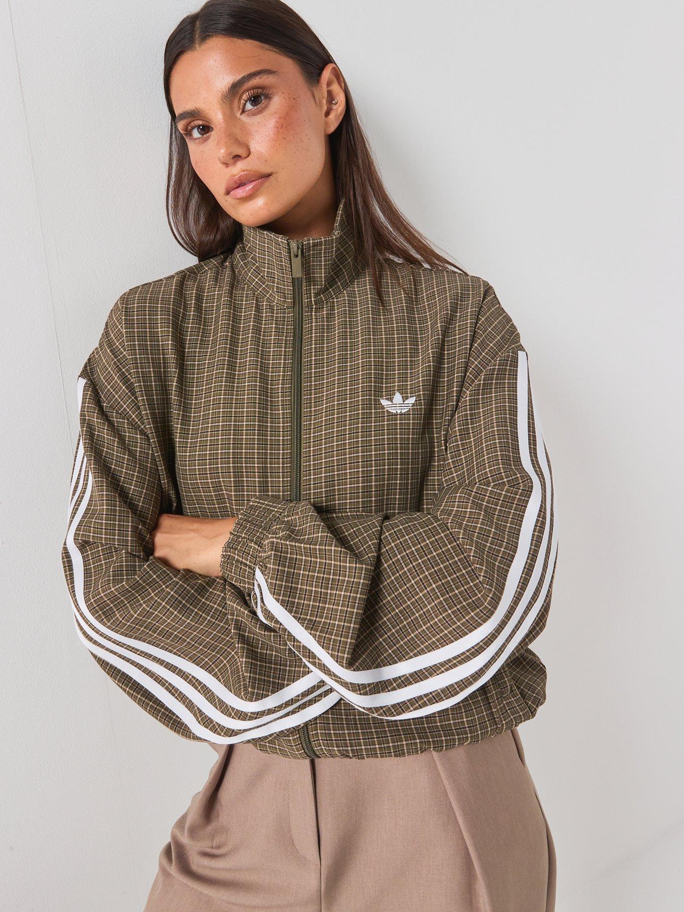adidas Originals Womens Checks Track Top - Green