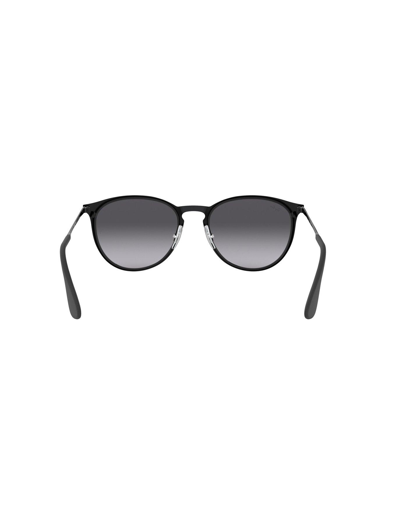 Image 3 of 5 of Ray-Ban Ray-ban Erika Metal Phantos Sunglasses Black Frame With Light Grey Gradient Dark Grey Lens
