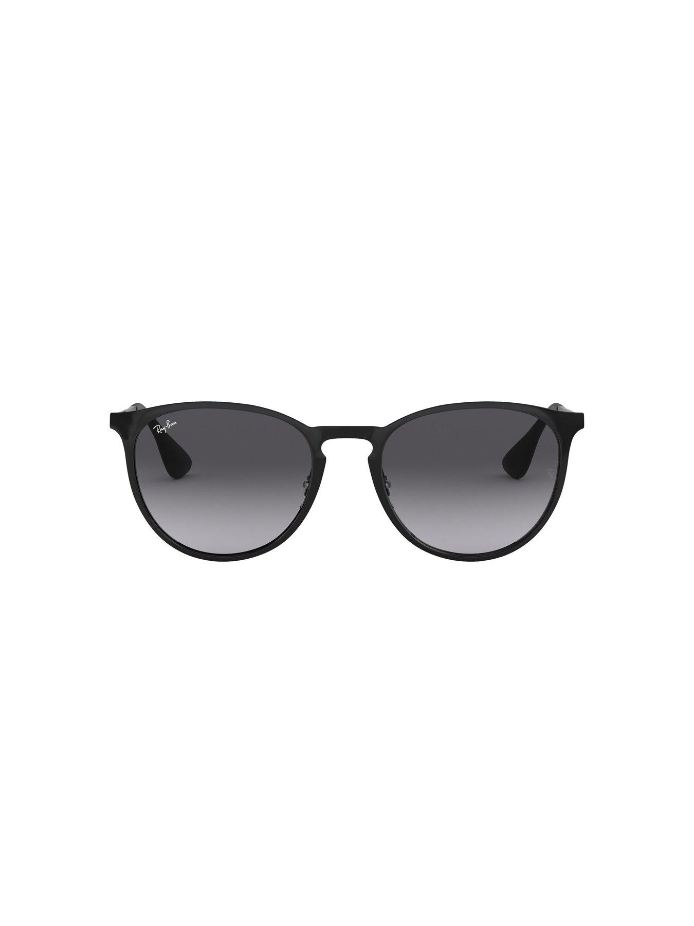 Image 4 of 5 of Ray-Ban Ray-ban Erika Metal Phantos Sunglasses Black Frame With Light Grey Gradient Dark Grey Lens