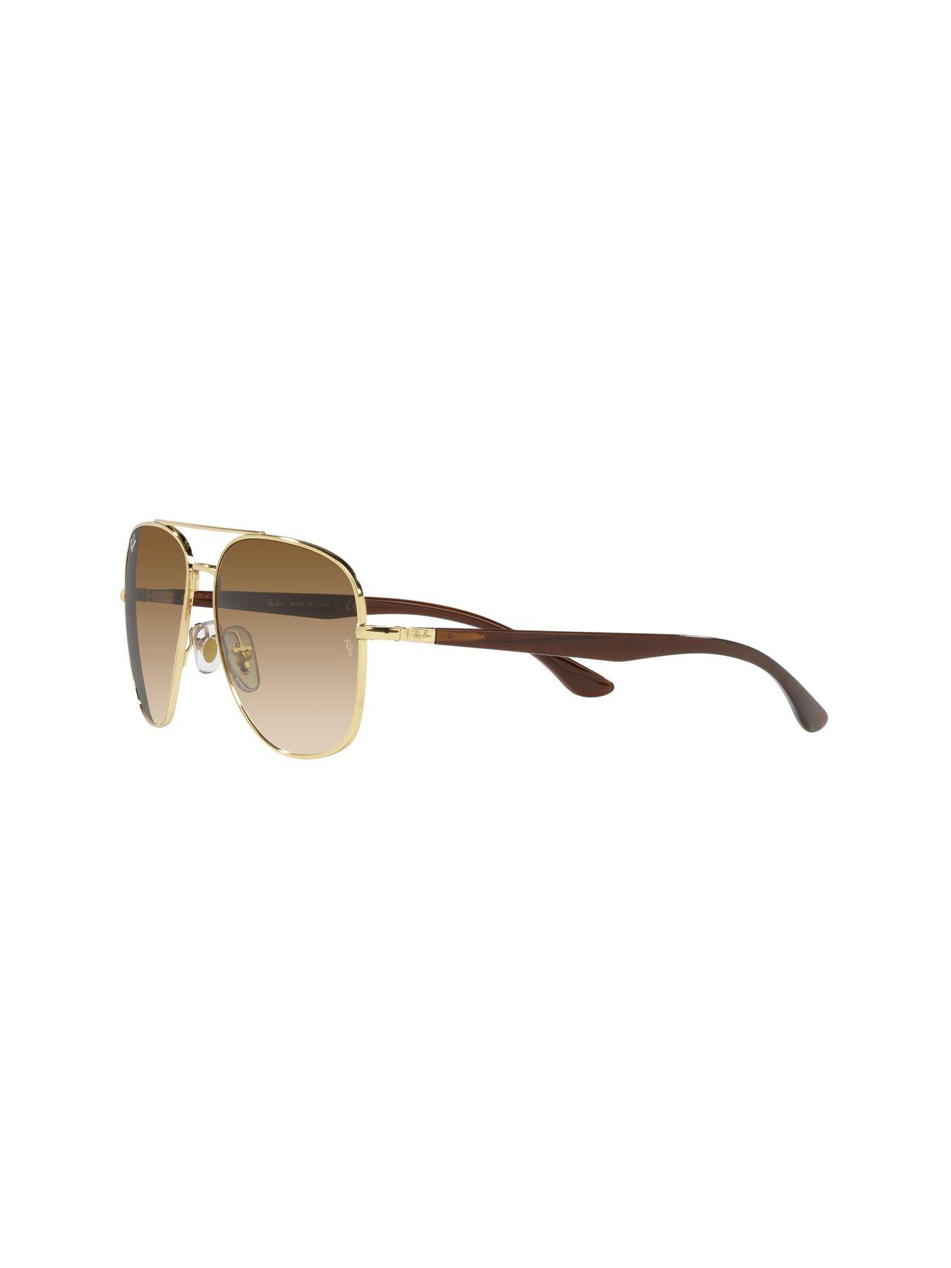 Image 2 of 5 of Ray-Ban Oversized Aviator Sunglasses - 0Rb3683 - Gold