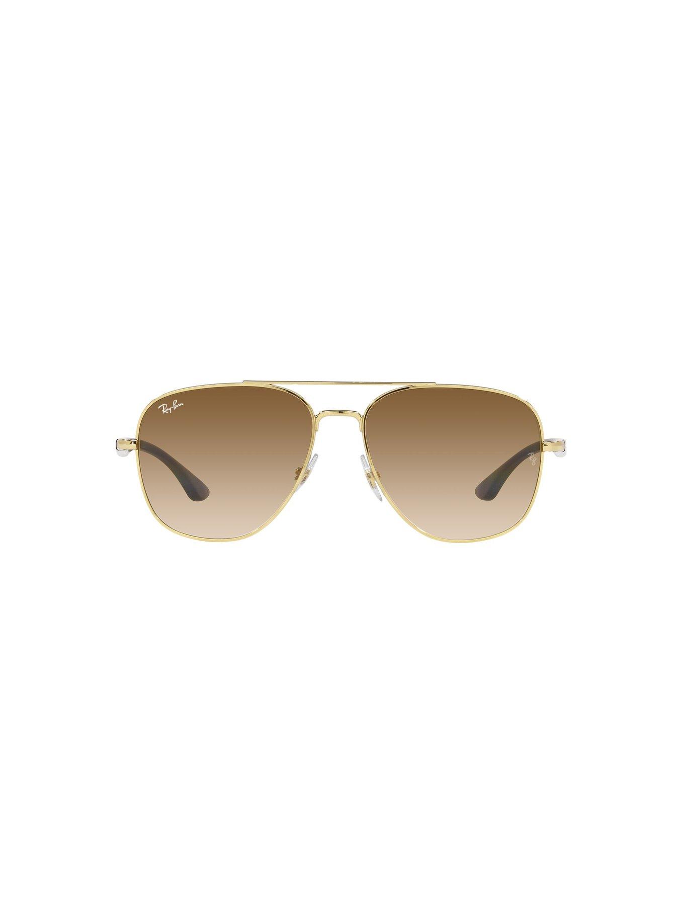 Image 3 of 5 of Ray-Ban Oversized Aviator Sunglasses - 0Rb3683 - Gold