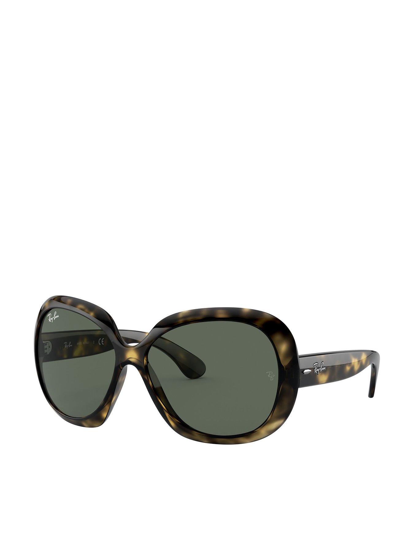 Ray-Ban Ray-ban Jackie Ohh Ii Butterfly Sunglasses Light Havana Frame With Dark Green Lens
