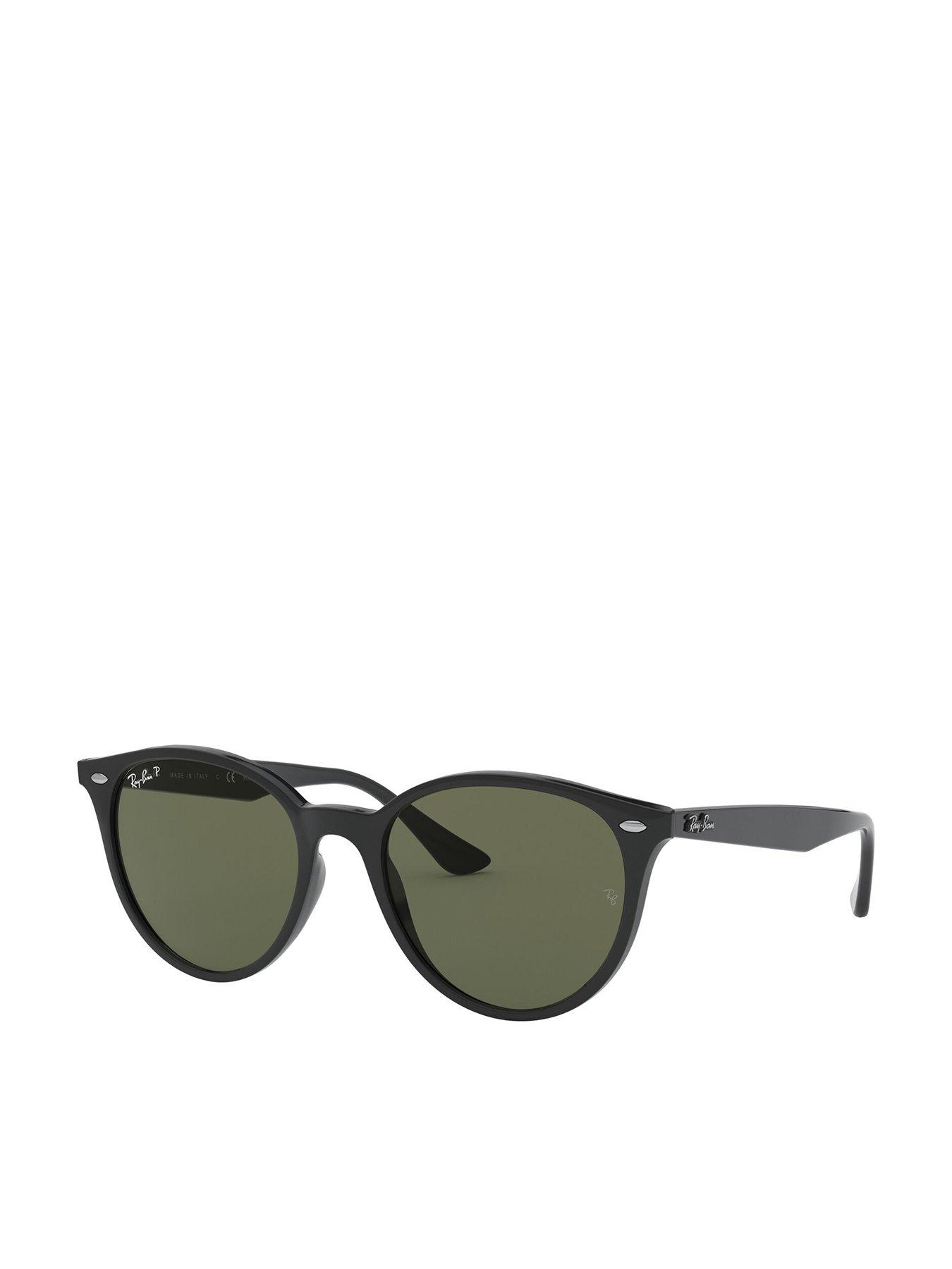 Ray-Ban Ray-ban 0rb4305 Phantos Sunglasses Black Frame With Green Lens