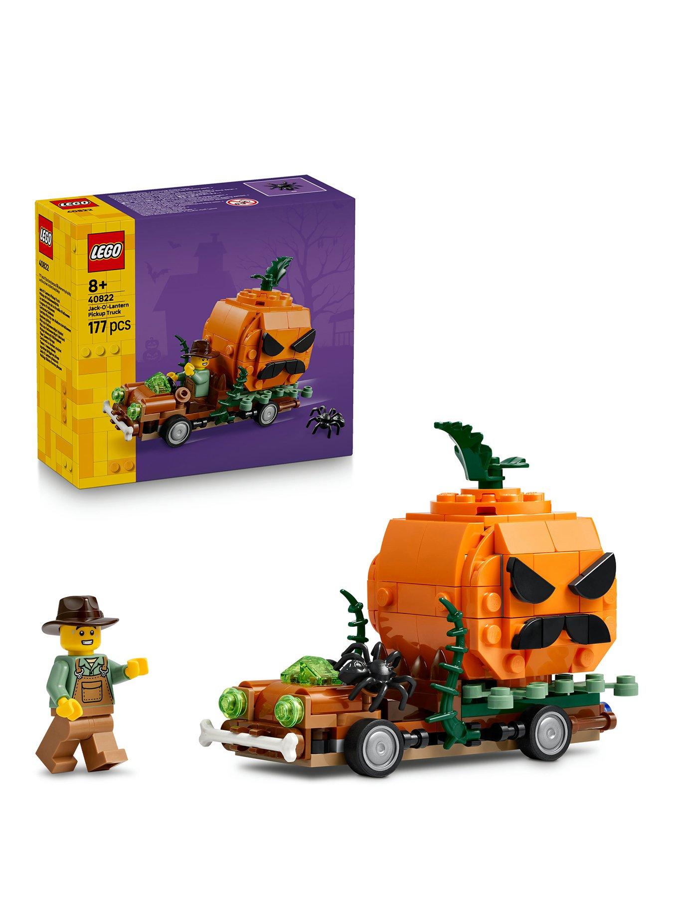 LEGO Jack-O’-Lantern Pickup Truck Halloween Craft Toy Set 40822