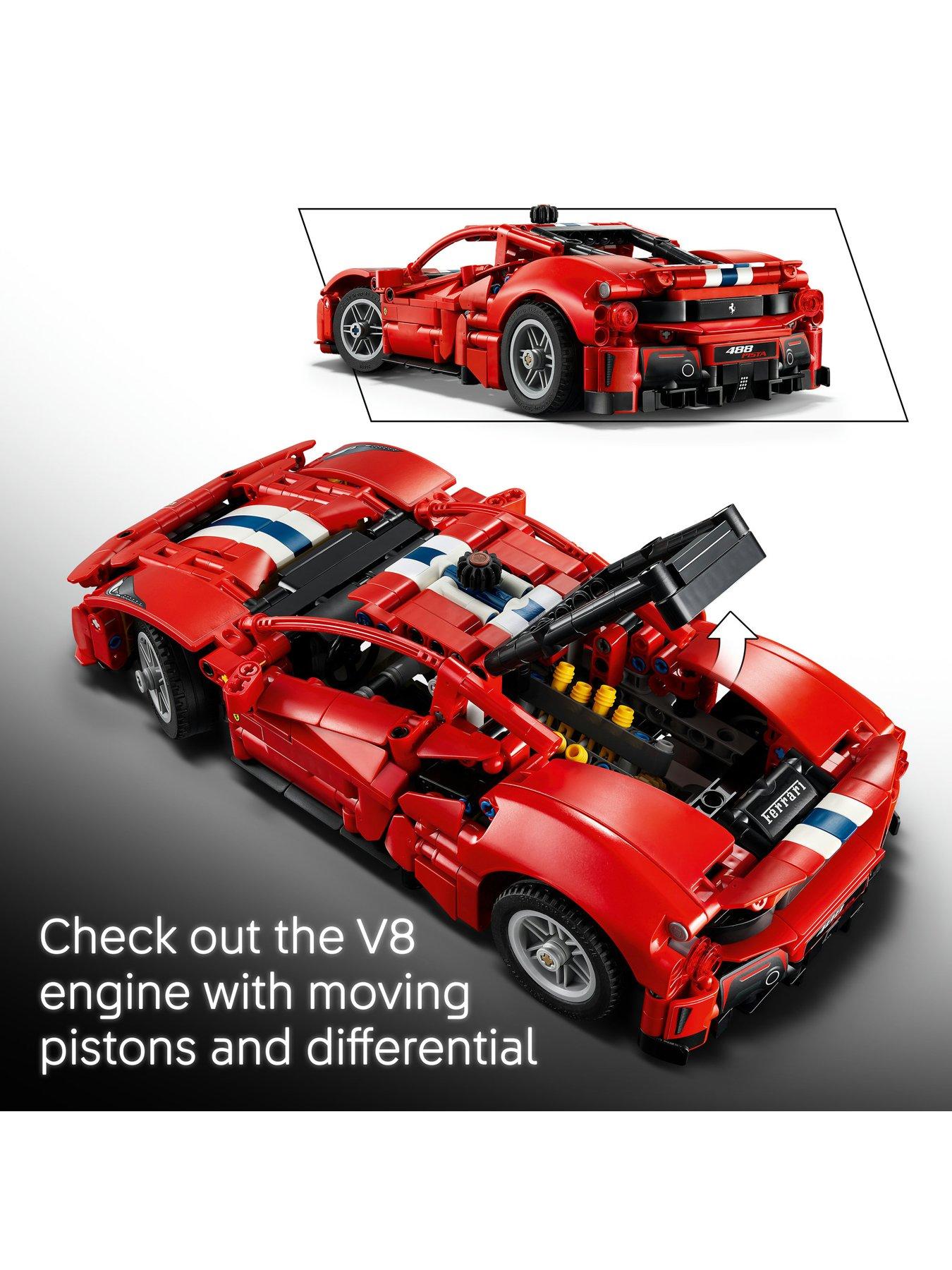 Image 3 of 6 of LEGO Technic Ferrari 488 PISTA Car Building Toy 42235
