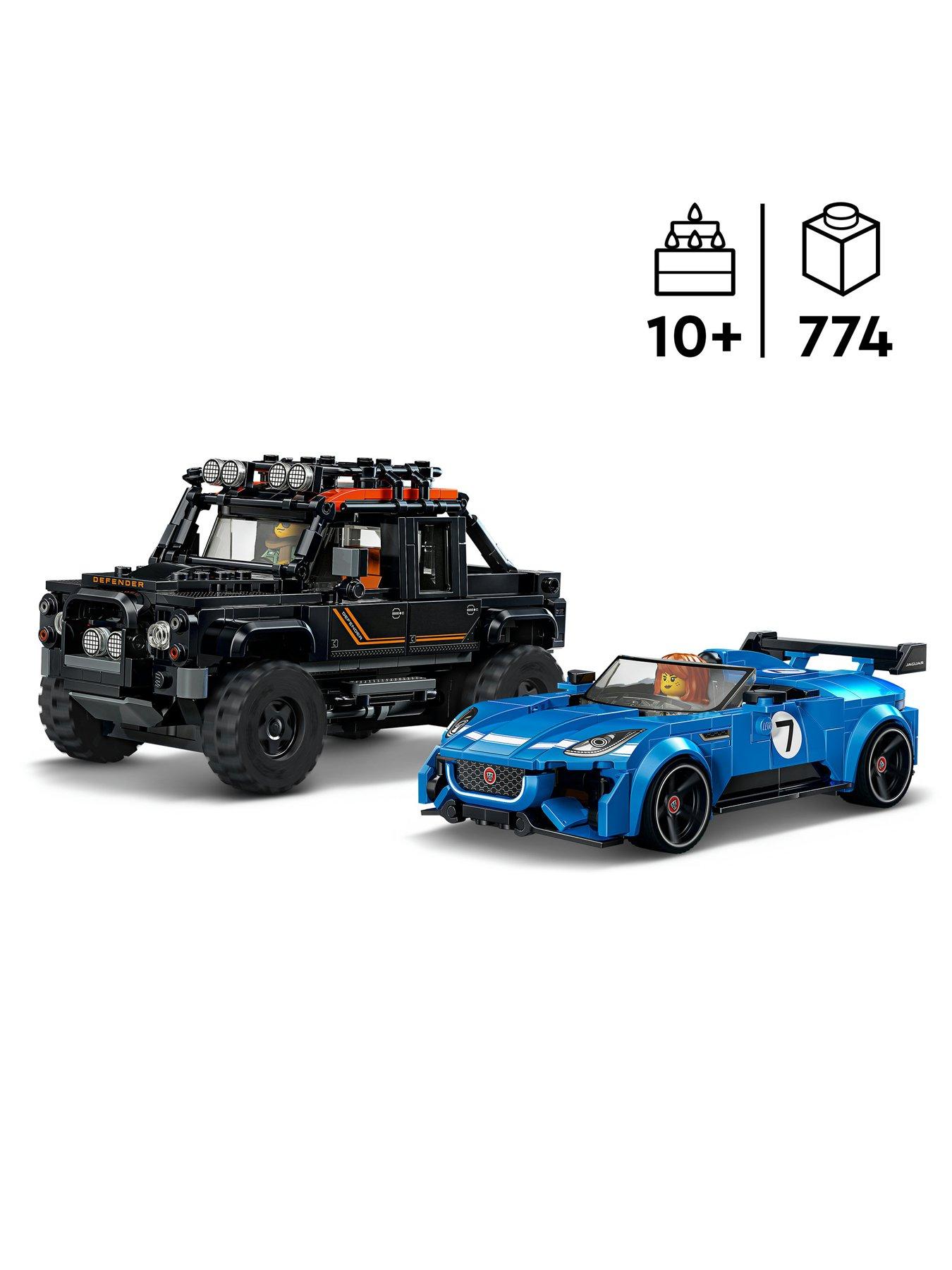 Image 2 of 8 of LEGO Speed Champions Jaguar Project 7 &amp; Land Rover Defender 77264