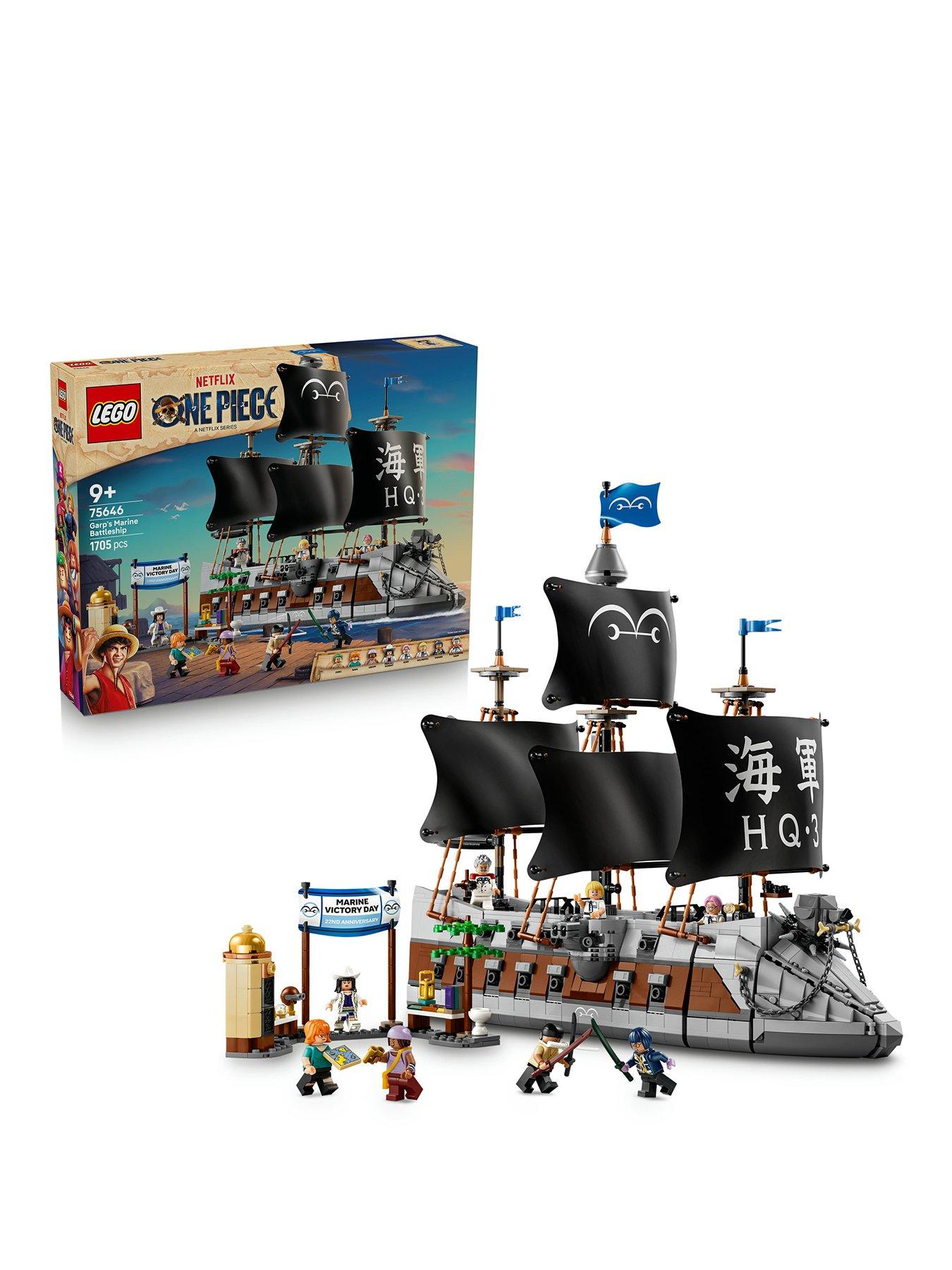 LEGO One Piece Garp’s Marine Battleship Building Toy 75646