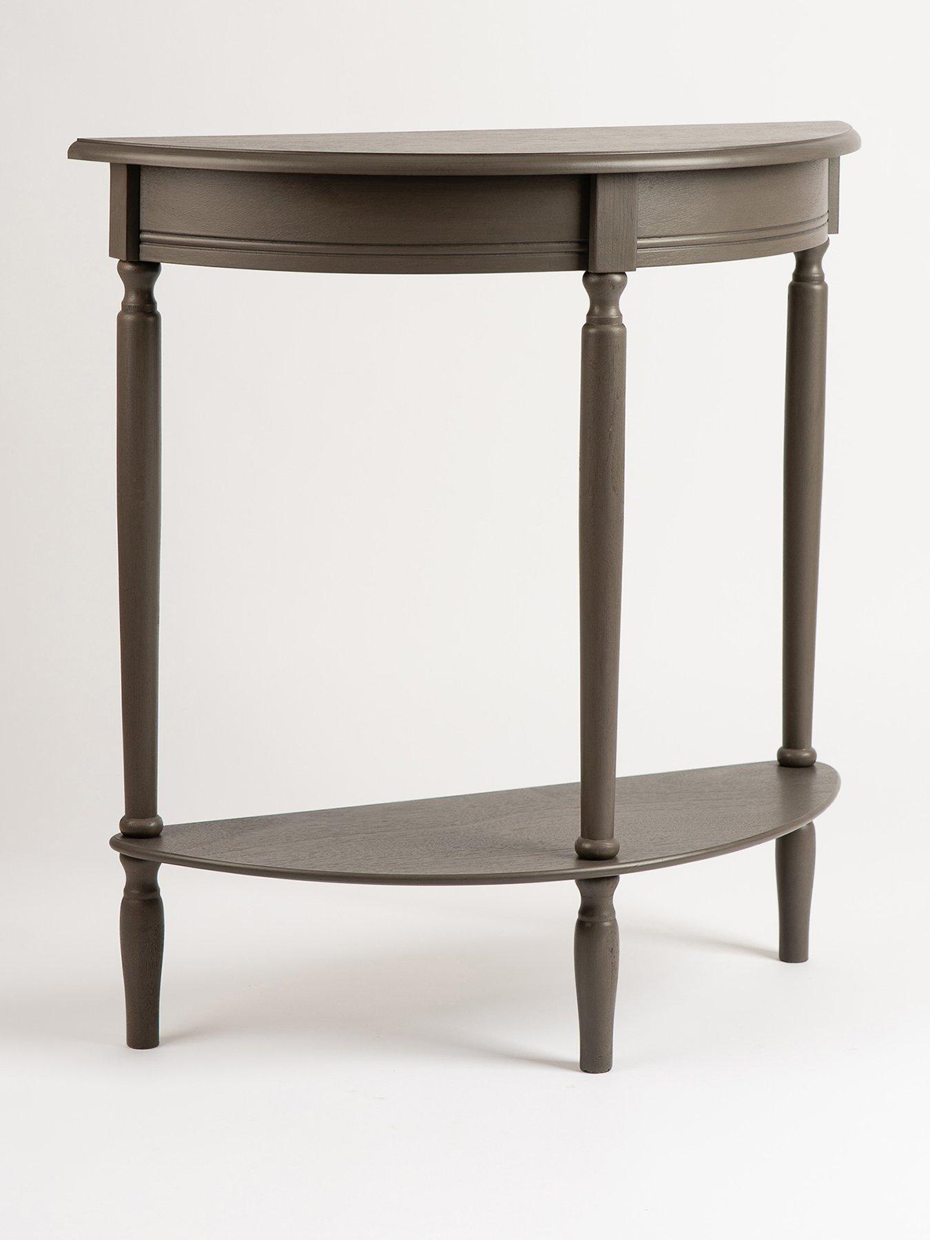 Image 2 of 3 of Scottish Everlastings Averie Half Moon Console Table - Olive Brown