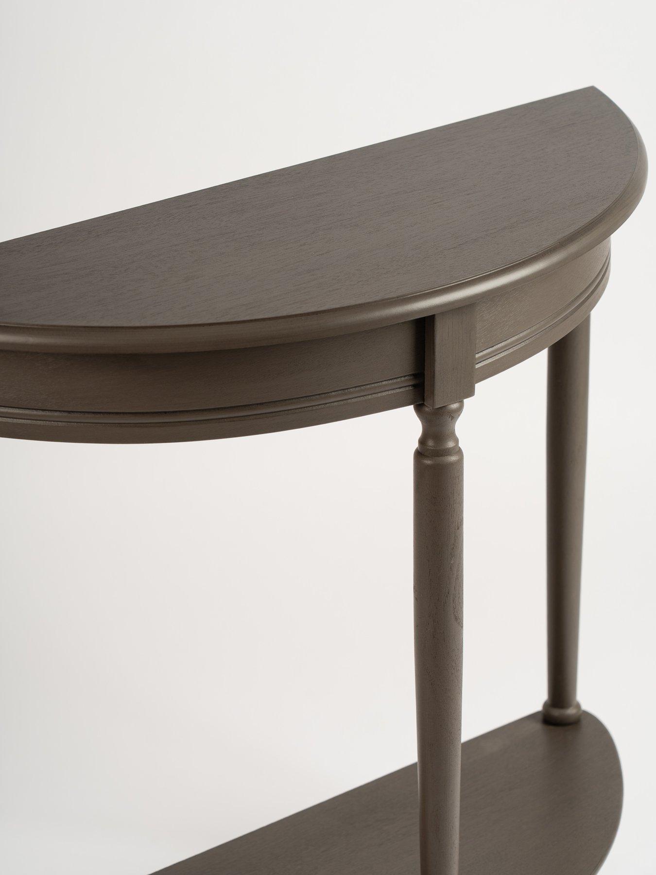 Image 3 of 3 of Scottish Everlastings Averie Half Moon Console Table - Olive Brown