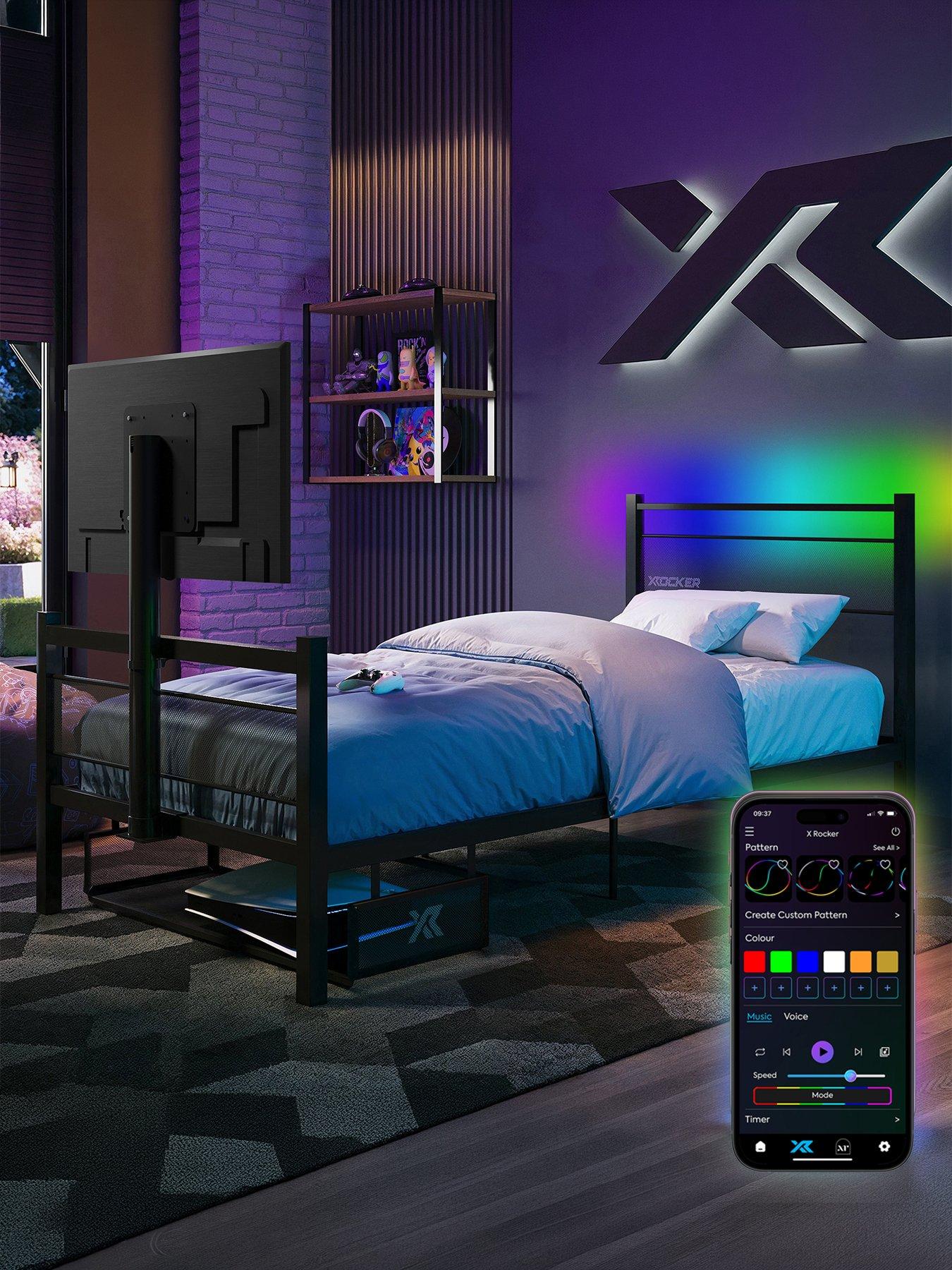 Image 1 of 7 of X Rocker Basecamp Rgb Tv Gaming Bed - Single