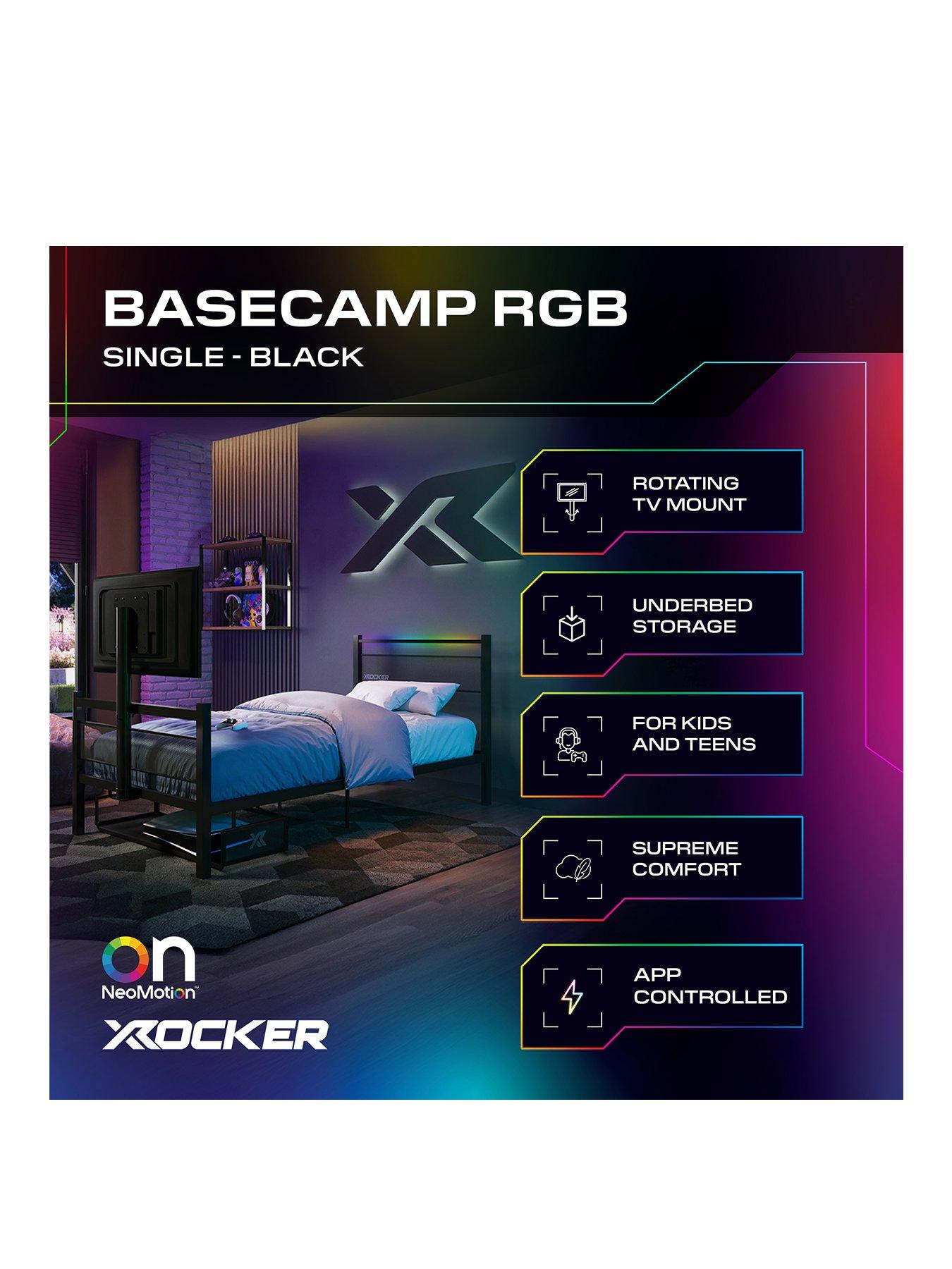 Image 2 of 7 of X Rocker Basecamp Rgb Tv Gaming Bed - Single