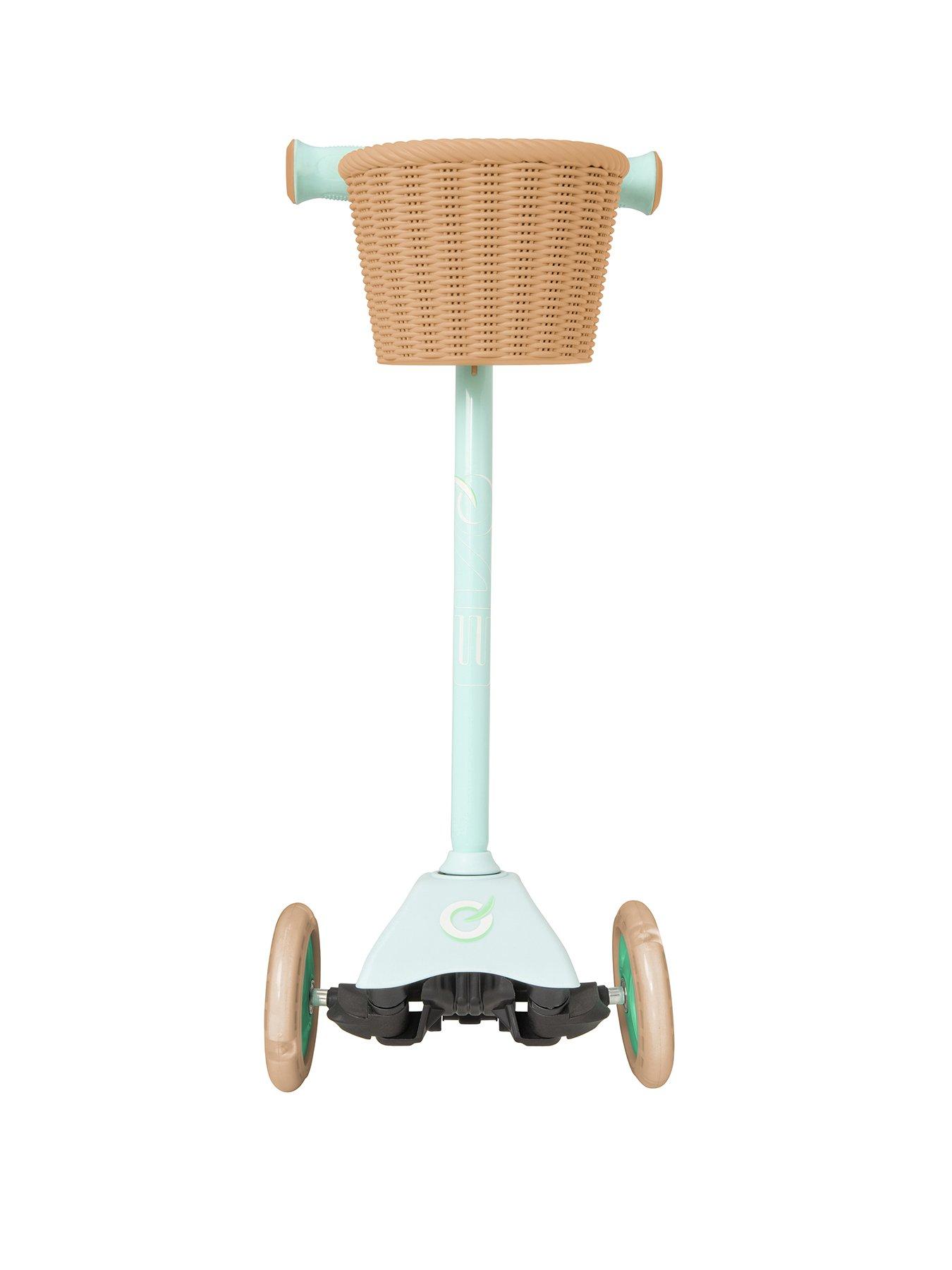 EVO EVO Mini Cruiser 3 Wheel Scooter with Basket - Mint Green
