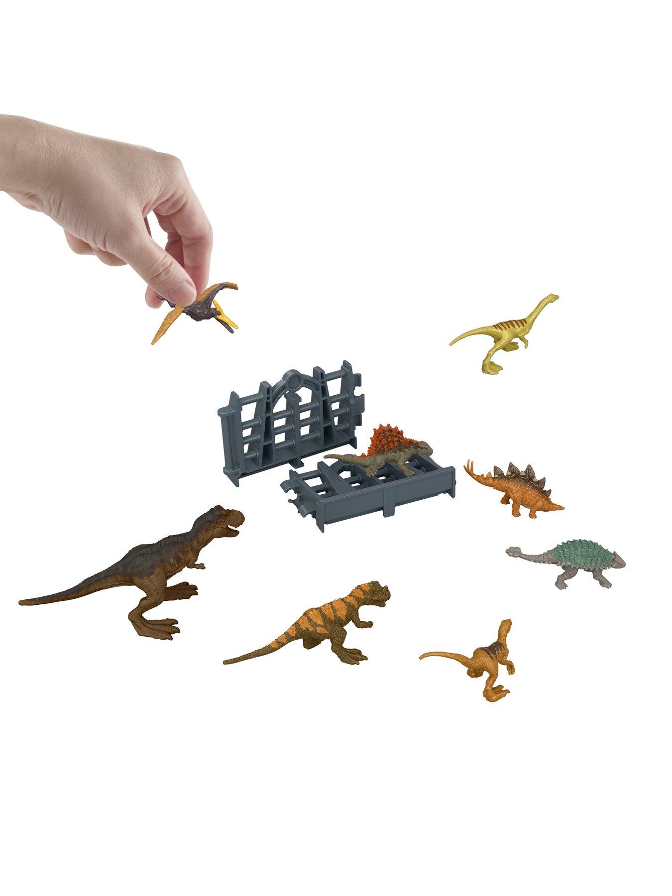 Image 3 of 7 of JURASSIC WORLD Jurassic Park Visitor Center Advent Calendar with 19 Mini Dinosaurs, Figure &amp; Holiday Scene