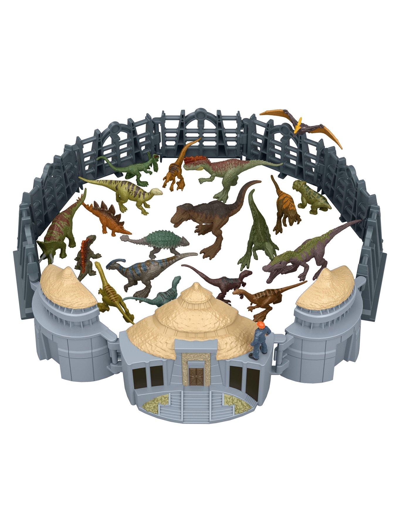 Image 5 of 7 of JURASSIC WORLD Jurassic Park Visitor Center Advent Calendar with 19 Mini Dinosaurs, Figure &amp; Holiday Scene