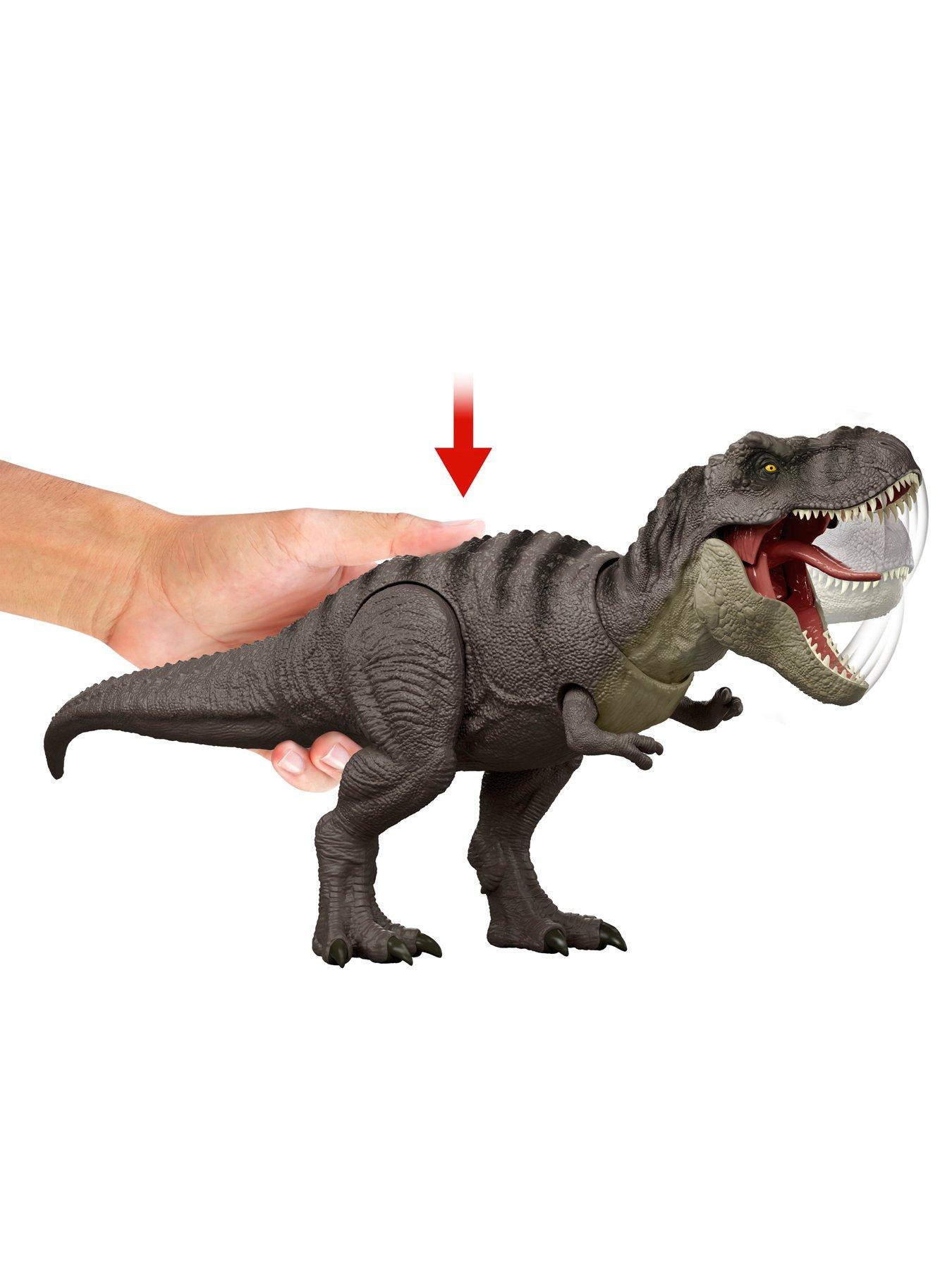 Image 2 of 4 of JURASSIC WORLD Lab Lockdown Tyrannosaurus Rex Action Figure with Chomp Attack Feature