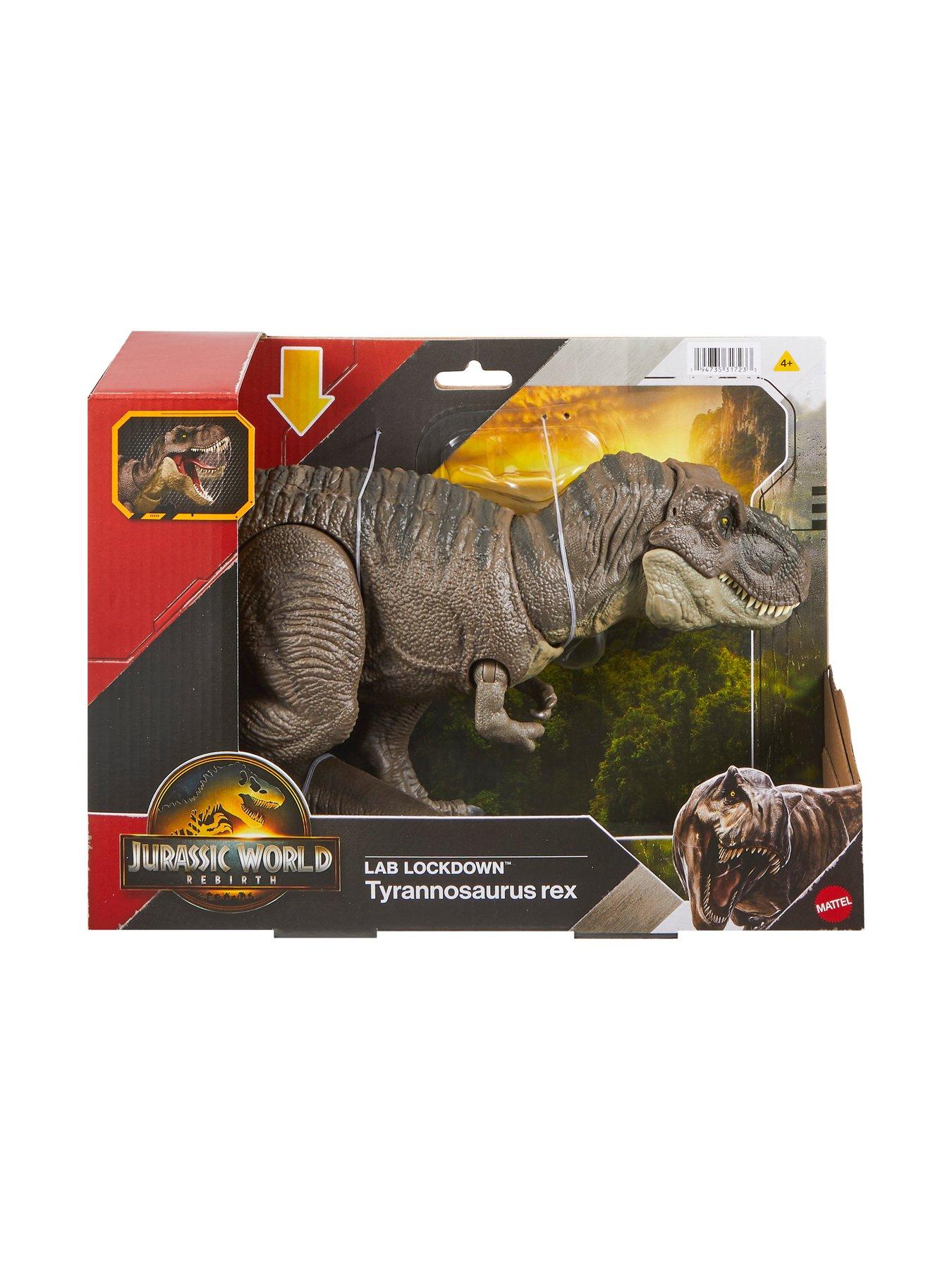 Image 4 of 4 of JURASSIC WORLD Lab Lockdown Tyrannosaurus Rex Action Figure with Chomp Attack Feature