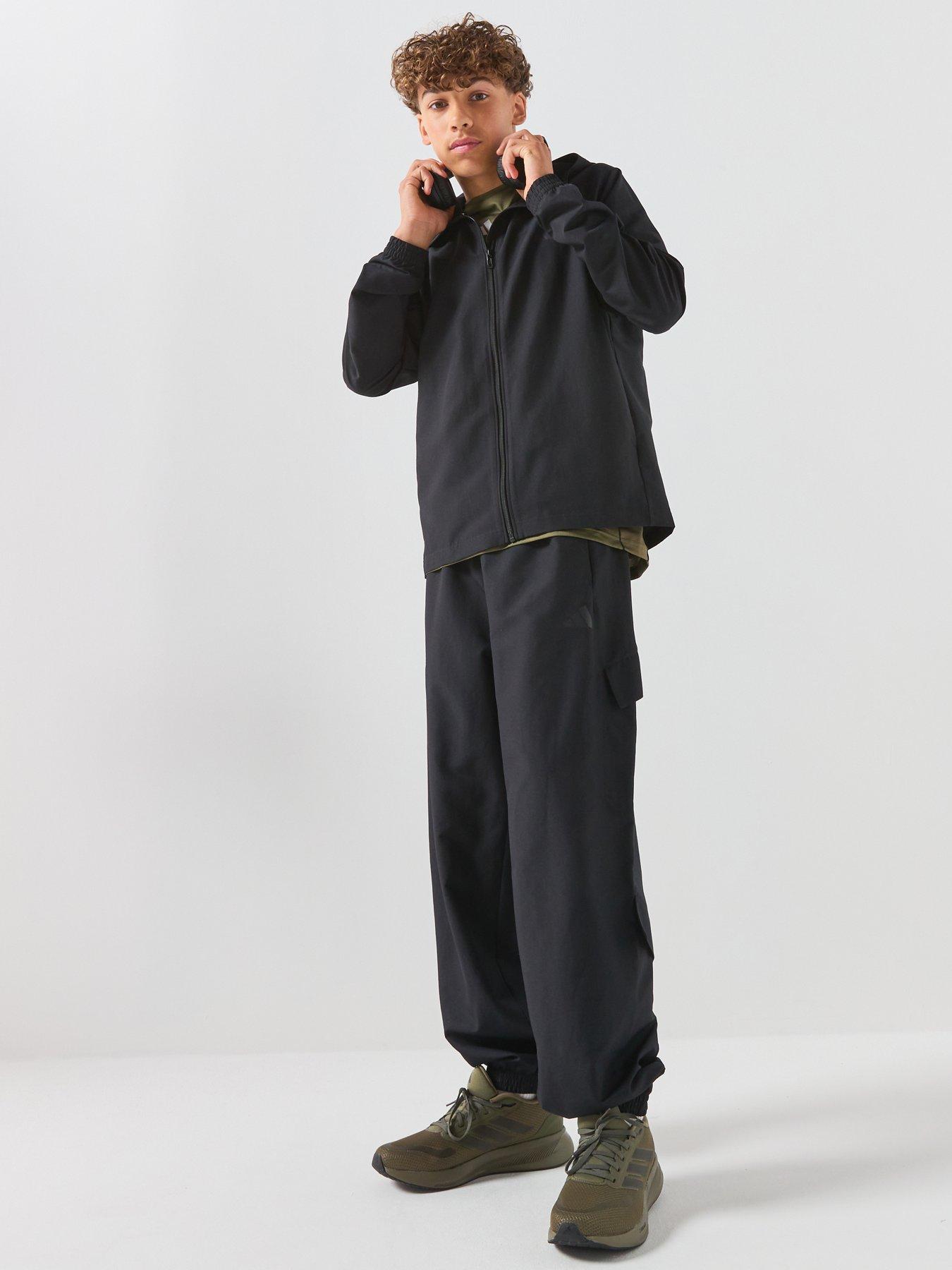 adidas Sportswear Junior Woven Utility Jogger Tracksuit - Black