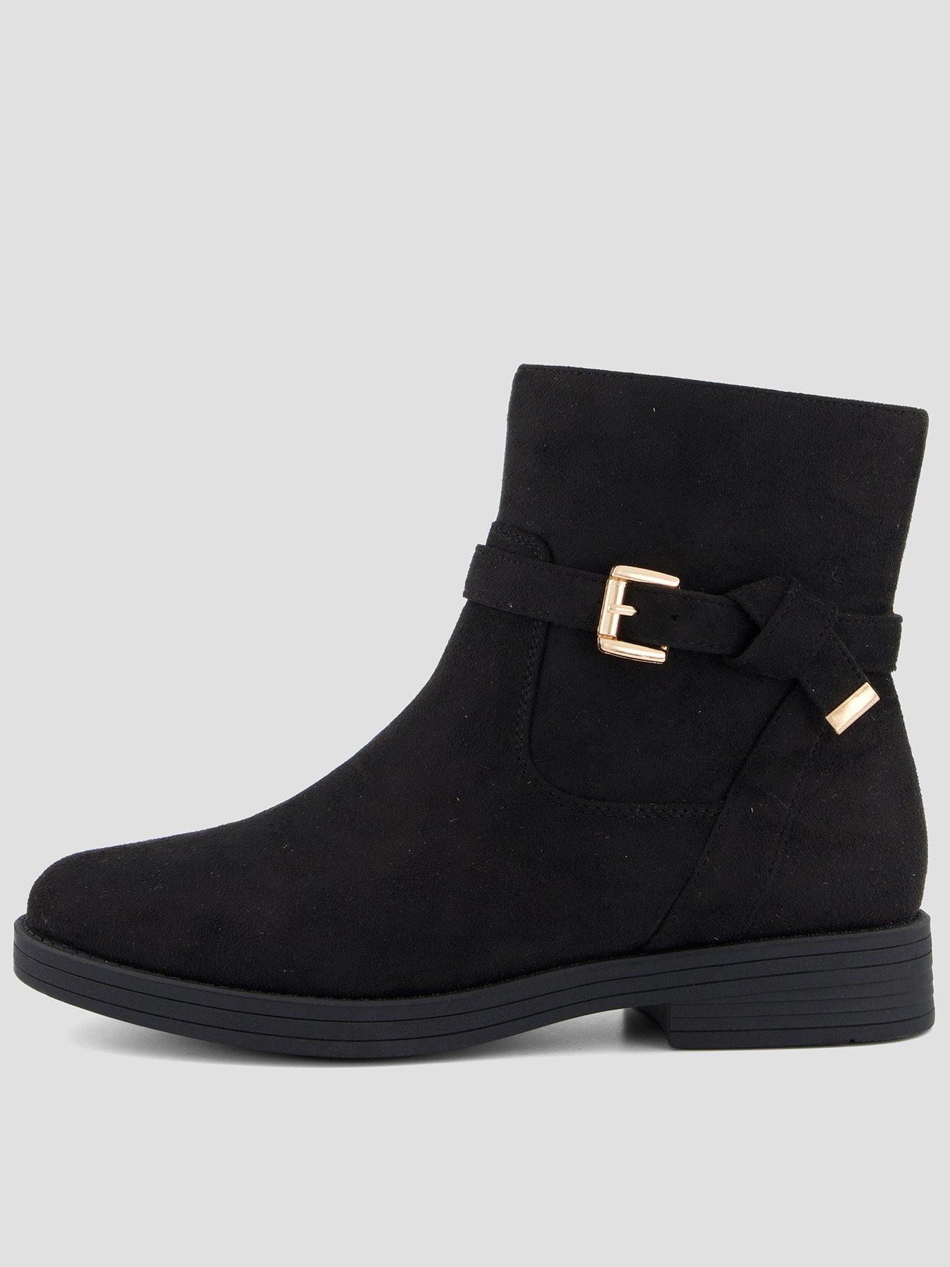 The Very Collection Extra Wide Fit Ankle Boot With Buckle Strap