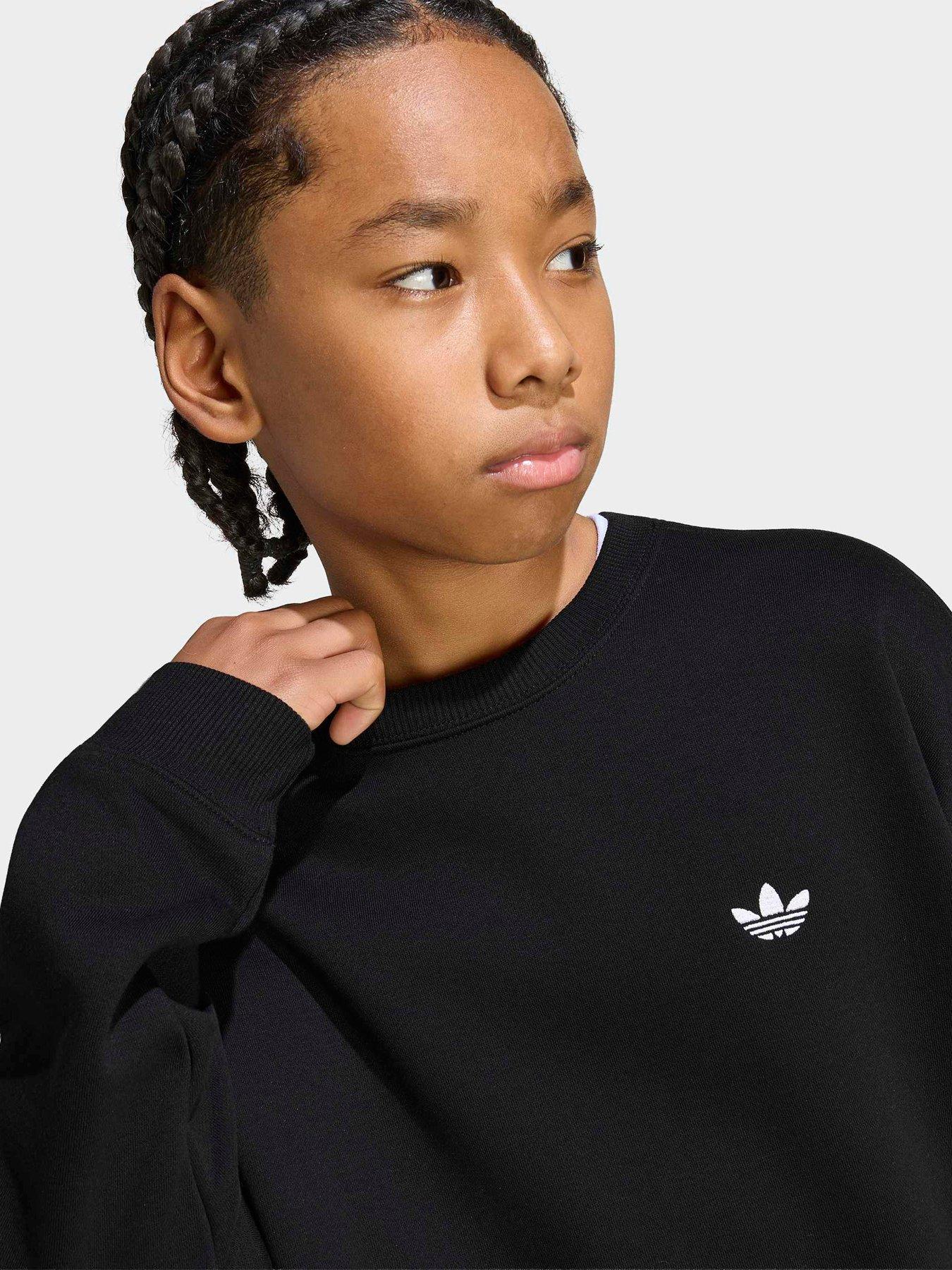 Image 6 of 7 of adidas Originals Junior Crew Short Set - Black