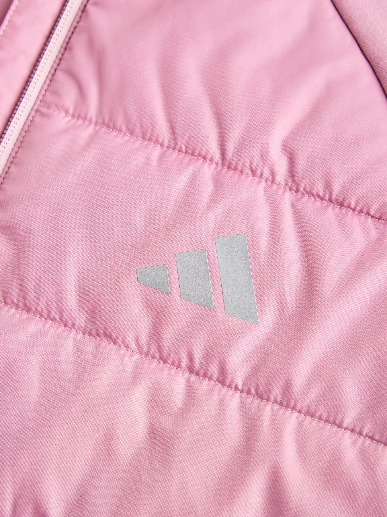 Image 4 of 5 of adidas Sportswear Girls Hybrid Climawarm Jacket - Purple
