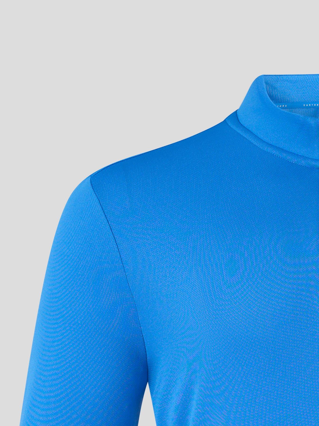 Image 4 of 4 of Castore Mens Training 1/4 Zip Long Sleeve Top - Blue