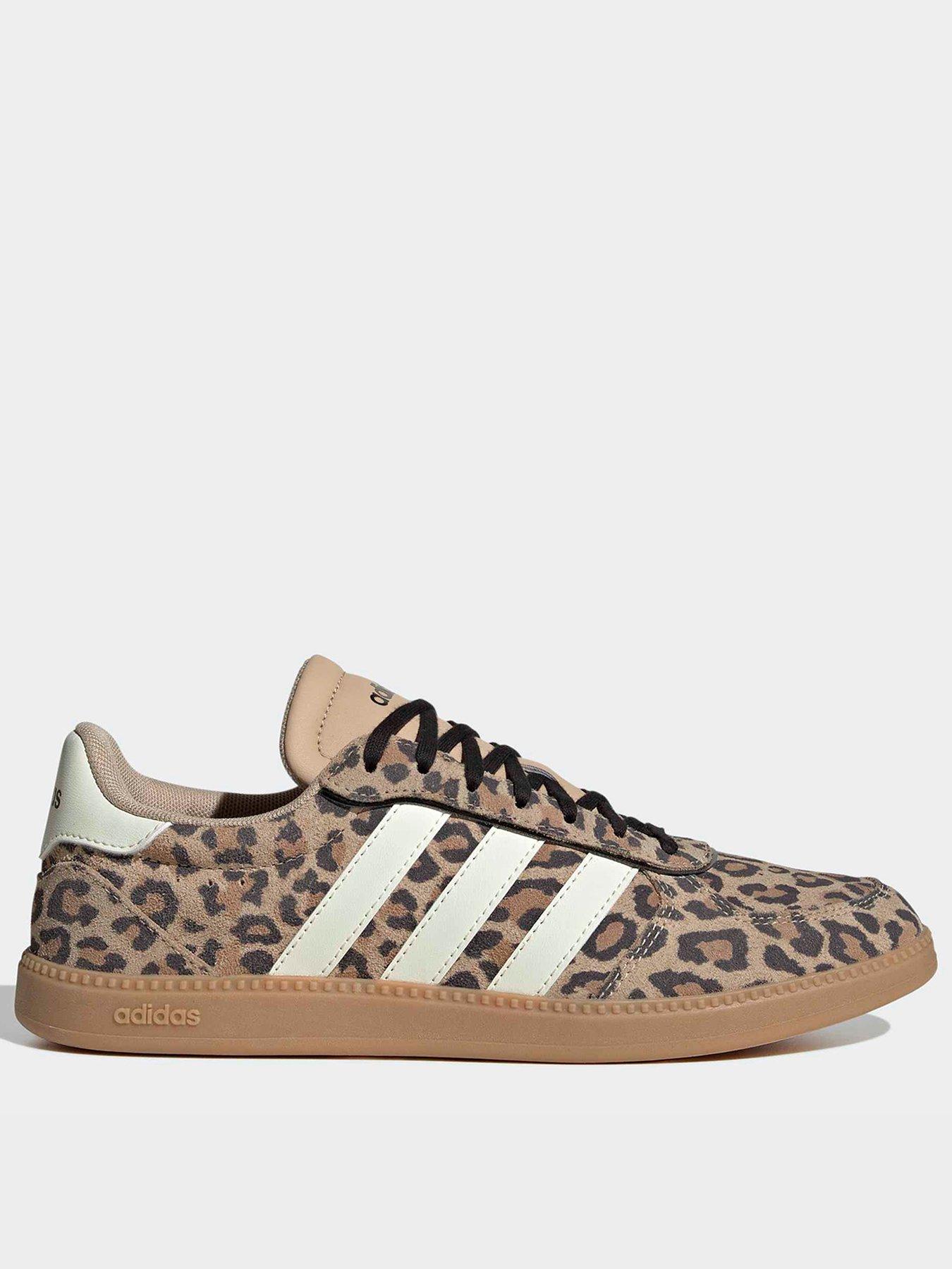 Image 1 of 7 of adidas Sportswear Women's Breaknet Sleek Trainers - Leopard Print