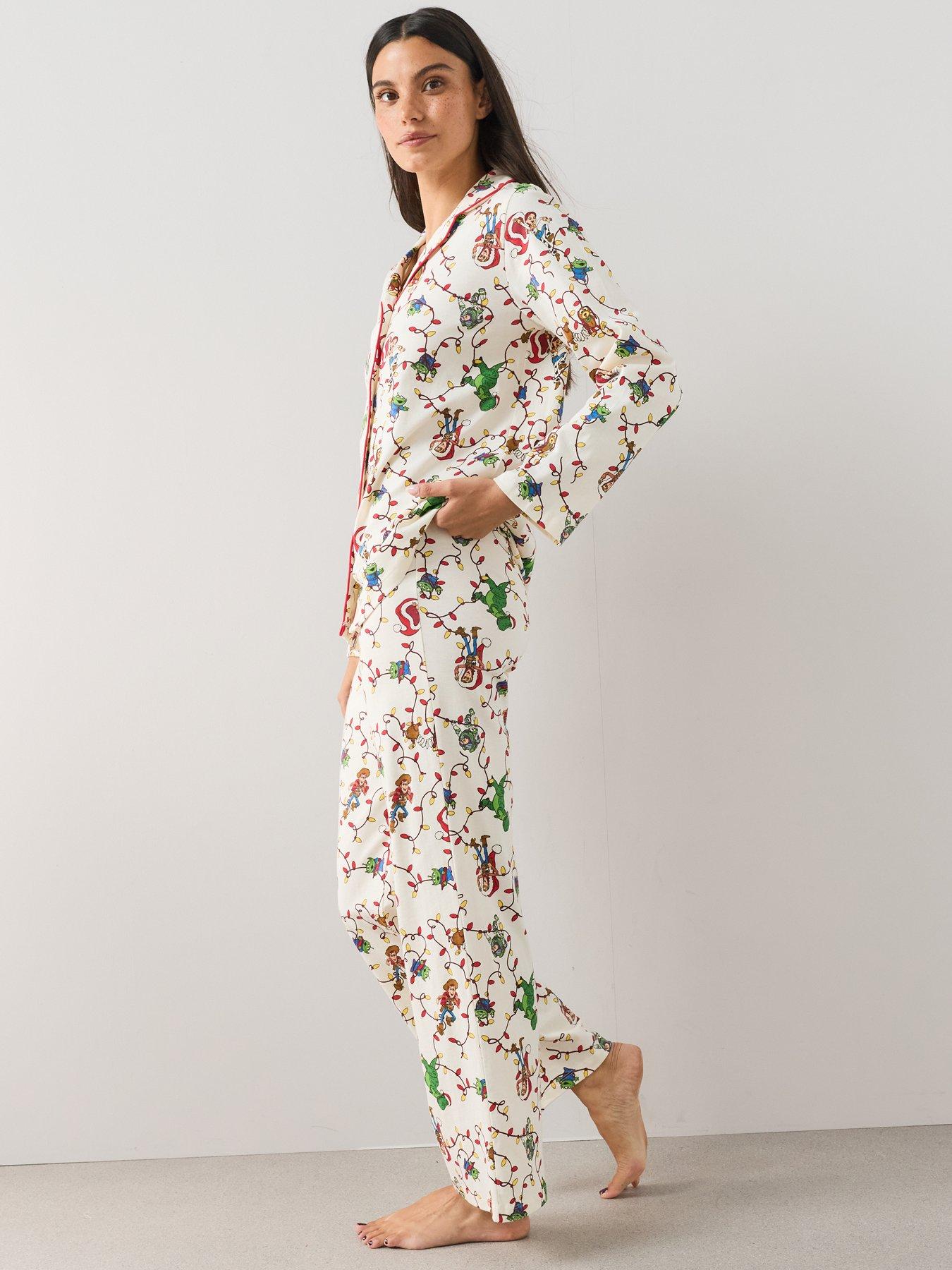 Image 7 of 7 of The Very Collection Ladies Toy Story Button Down Christmas Family Pyjama - Multi