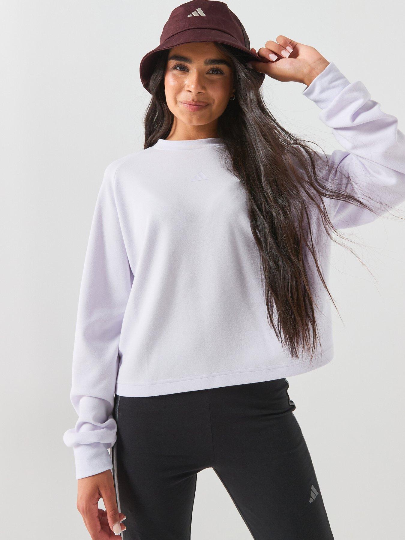 Image 1 of 6 of adidas Sportswear Junior Girls Pastel Sweatshirt - Purple