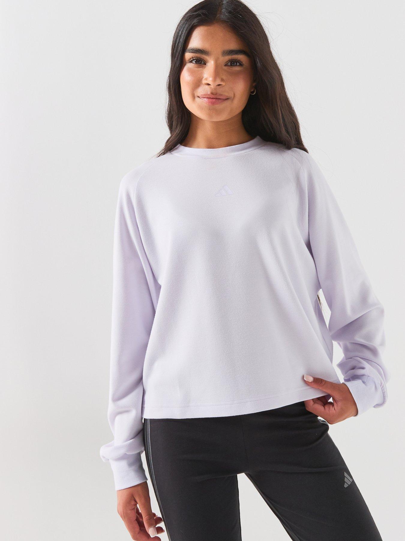Image 4 of 6 of adidas Sportswear Junior Girls Pastel Sweatshirt - Purple