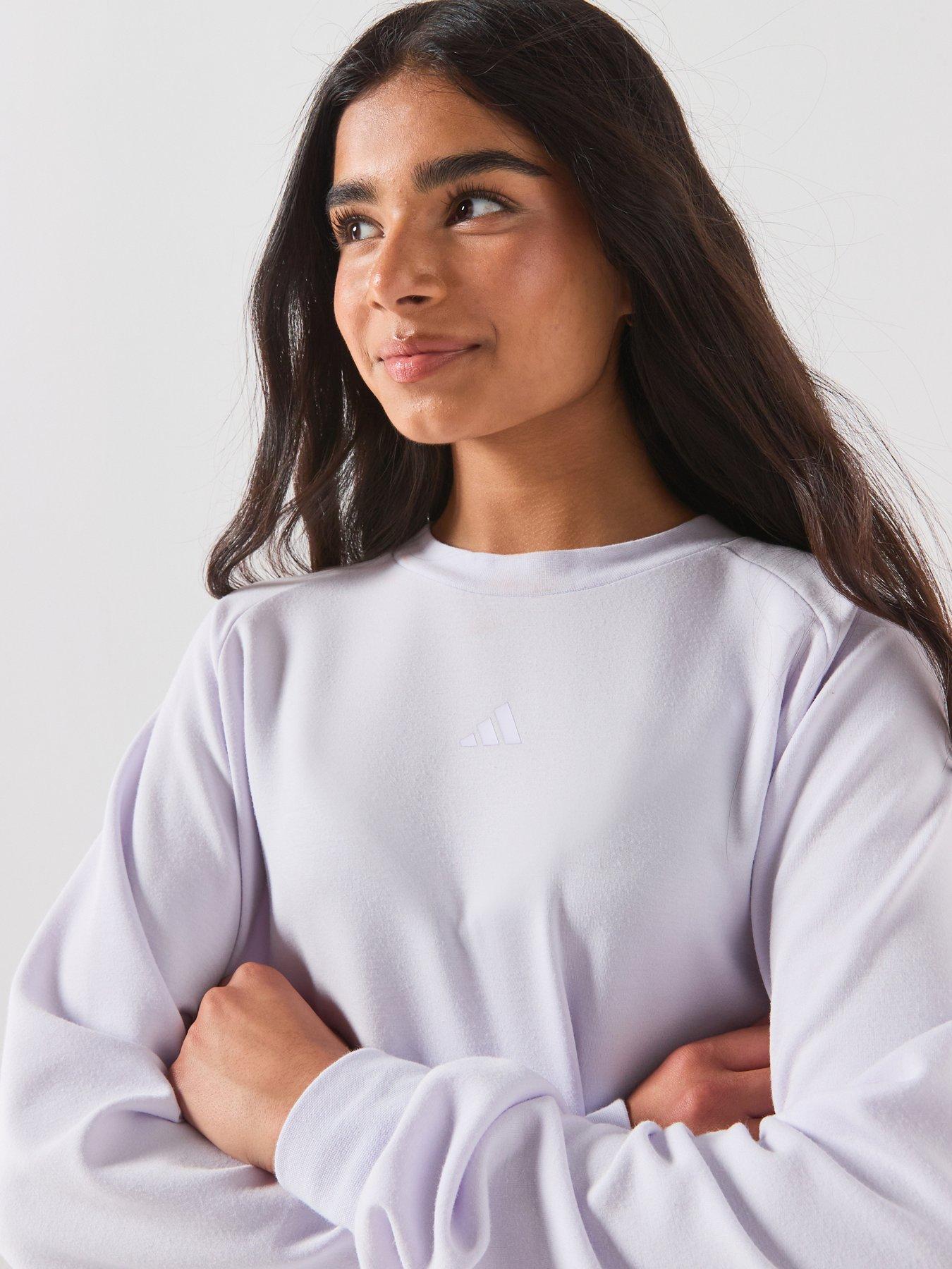 Image 5 of 6 of adidas Sportswear Junior Girls Pastel Sweatshirt - Purple