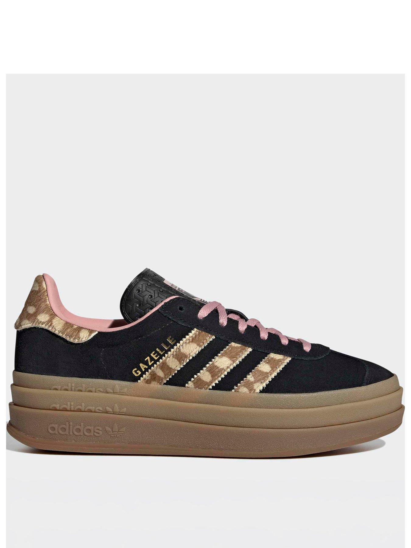 Image 1 of 7 of adidas Originals Womens Gazelle Bold Trainers - Black
