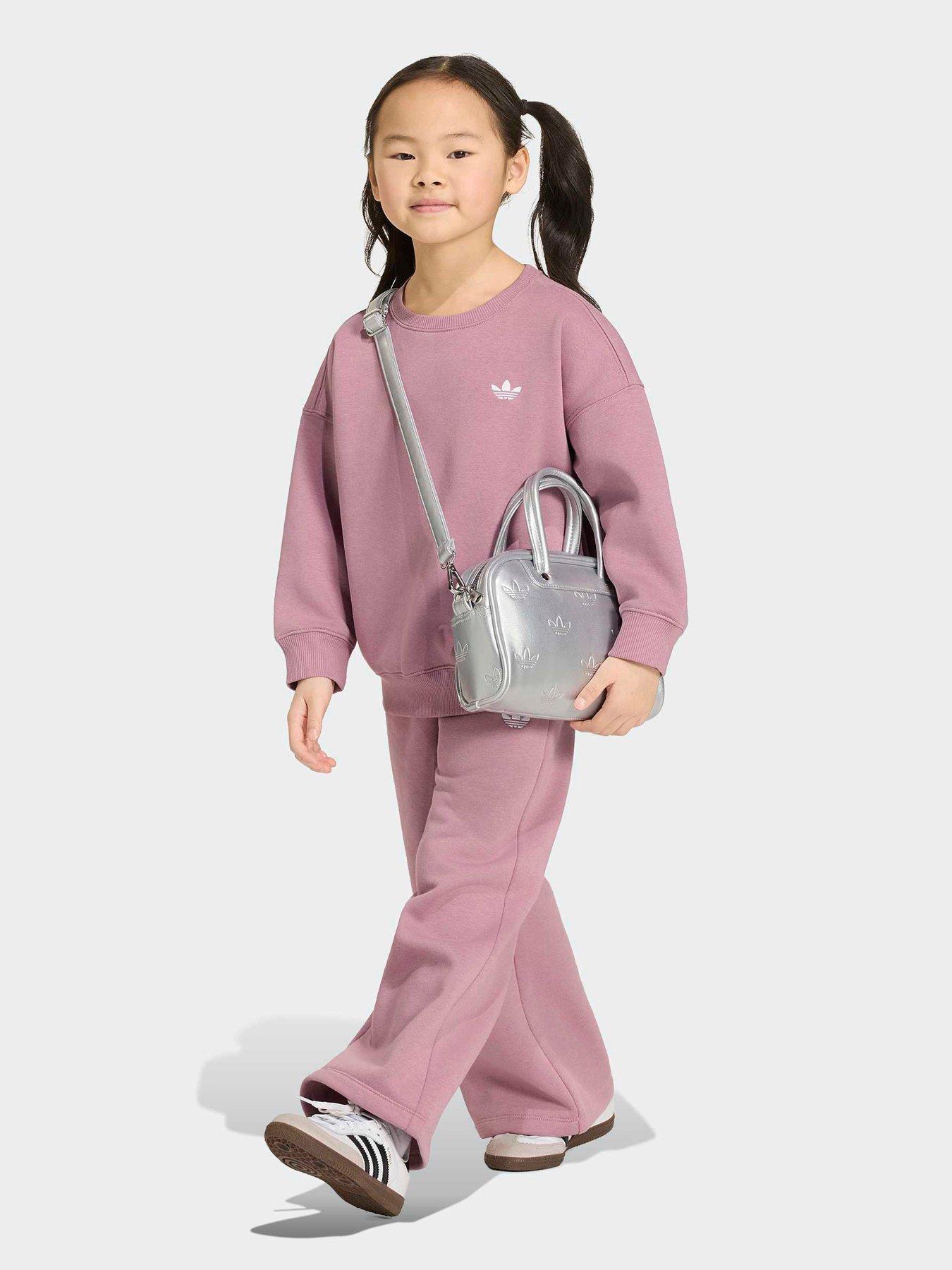 adidas Originals Kids Crew Pant Set - Purple