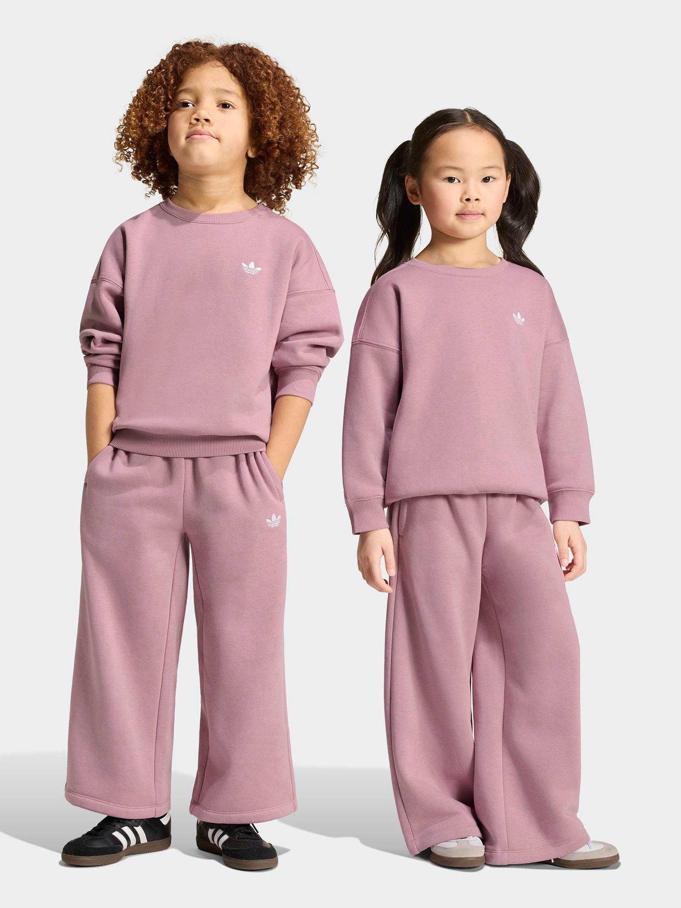 Image 3 of 7 of adidas Originals Kids Crew Pant Set - Purple