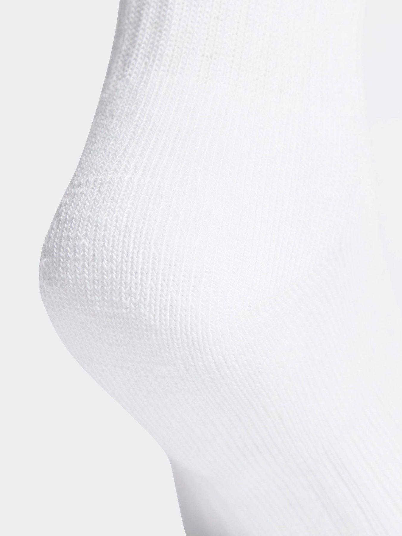 Image 4 of 4 of adidas Sportswear Kids 3 Stripe Crew Socks 3 Pack - White