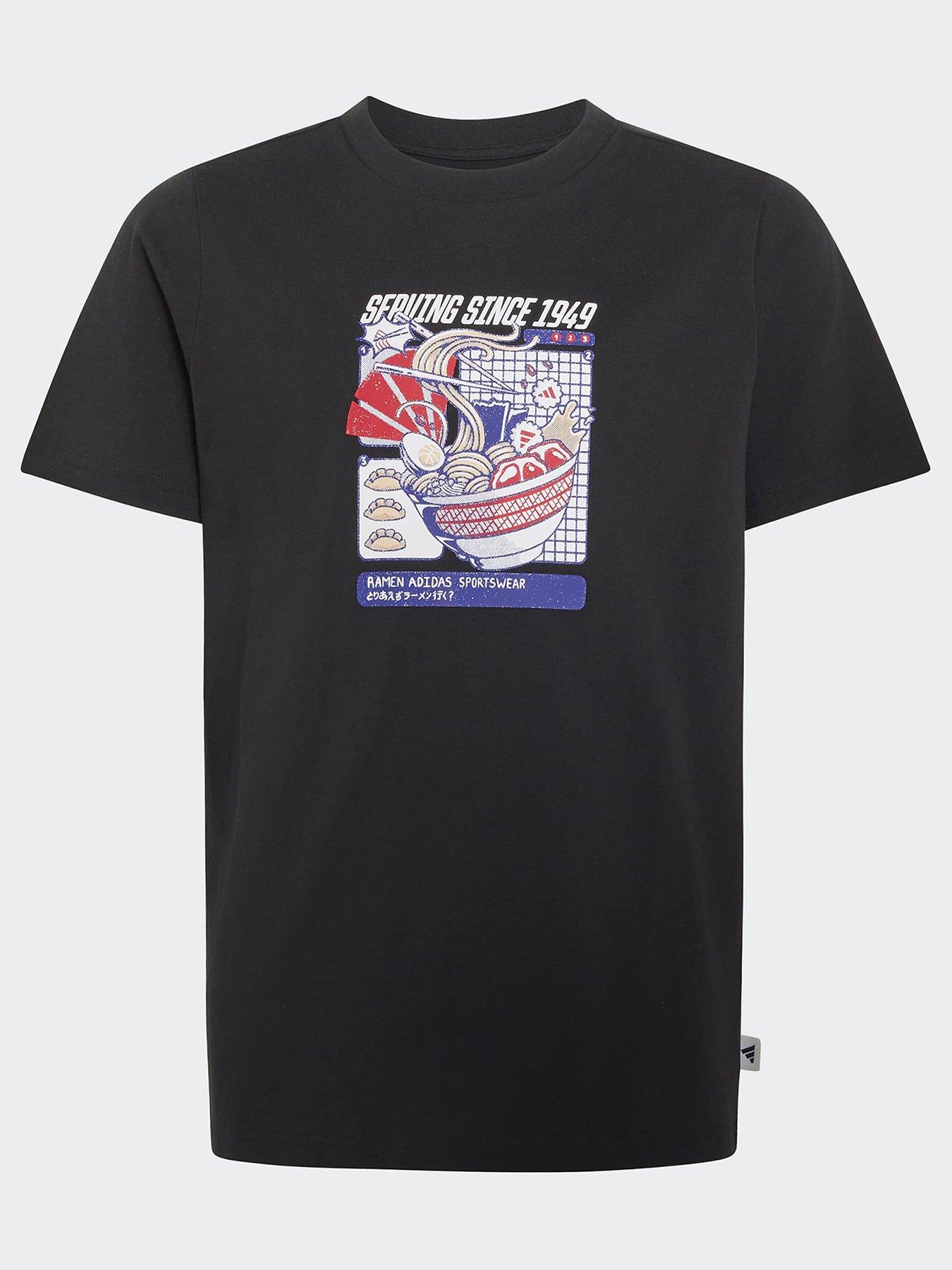adidas Sportswear Boys Graphic Ramen T-Shirt - Black