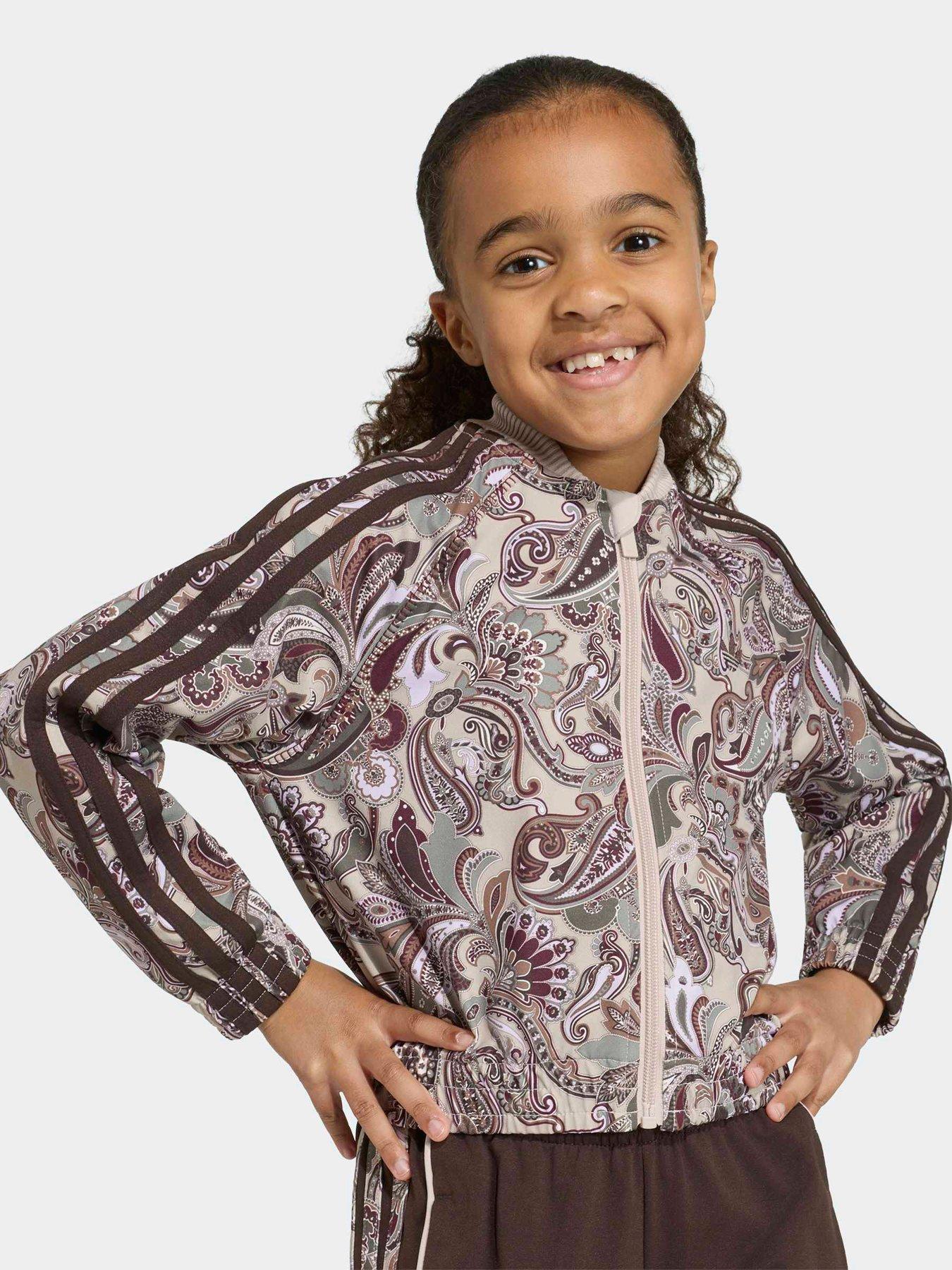 adidas Originals Girls Superstar Loose Track Set - Brown