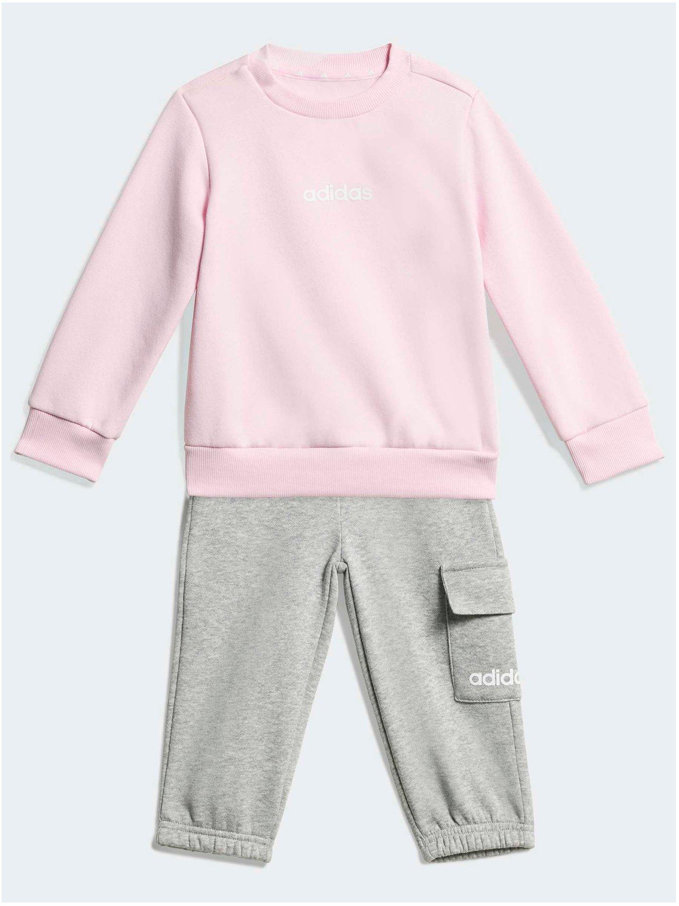 Image 1 of 5 of adidas Sportswear Infant Fleece Jogger Set - Pink