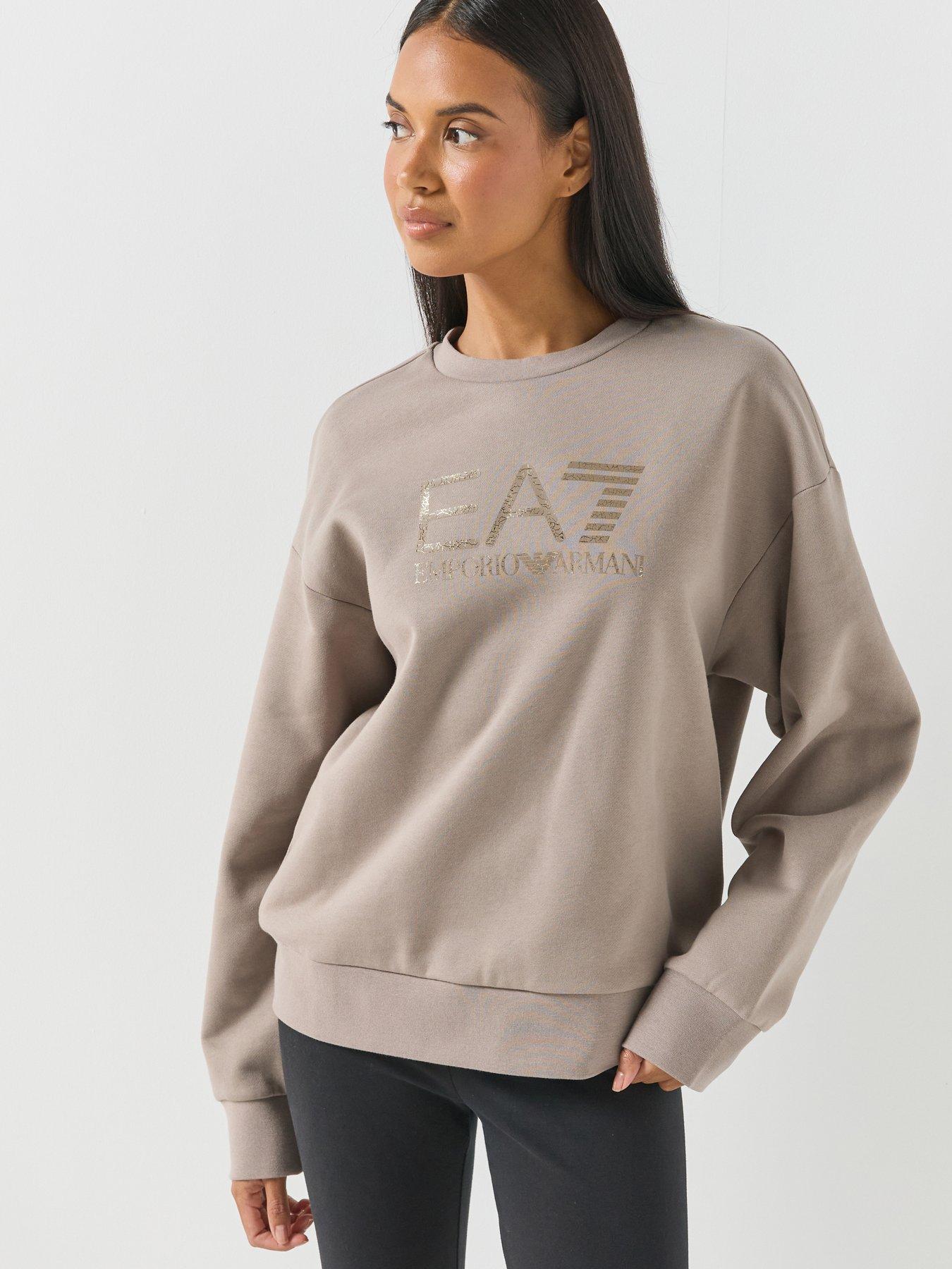 EA7 Emporio Armani Logo Crew Neck Sweatshirt - Grey